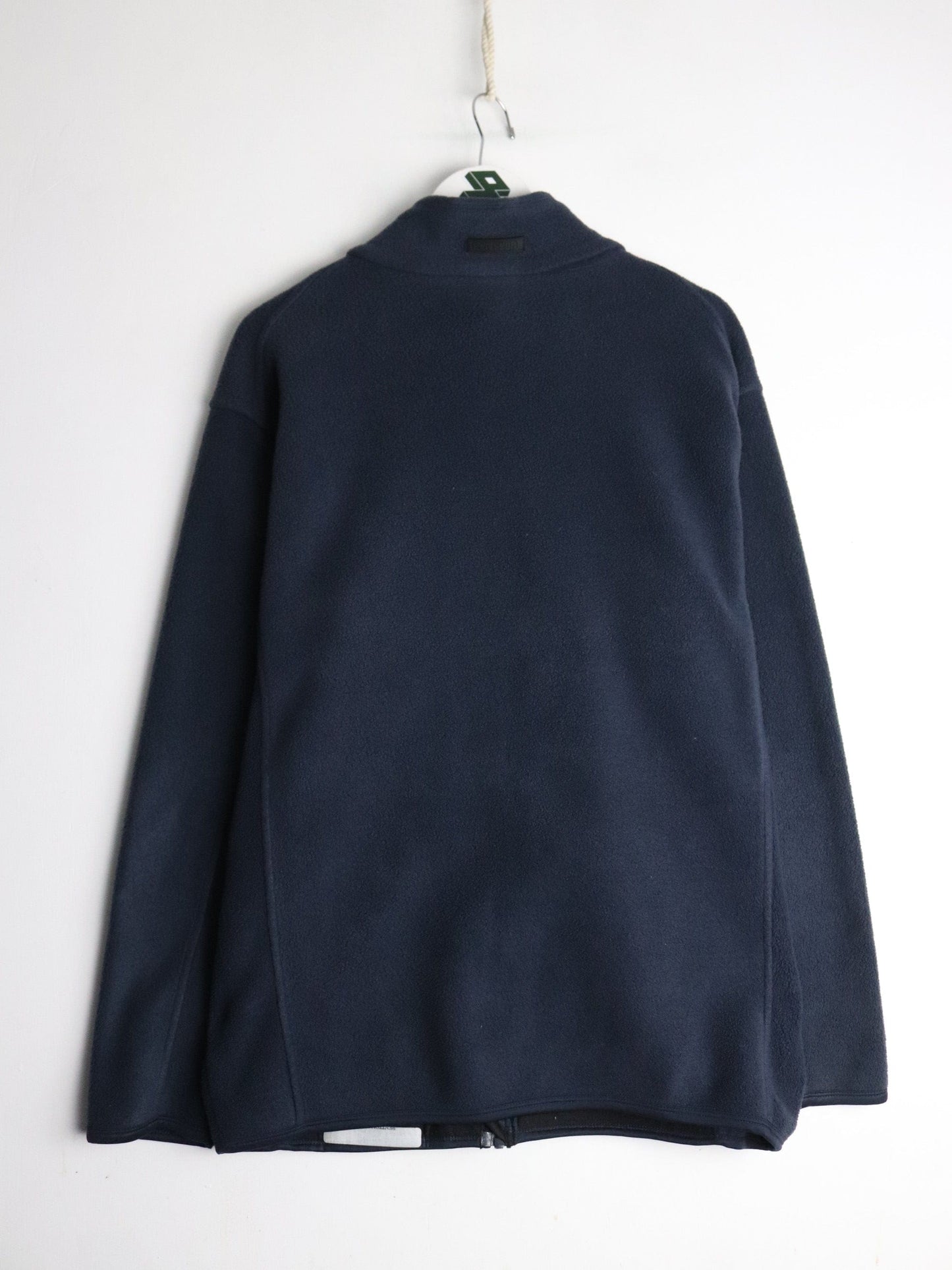 Vintage R & R Sport Sweater Mens Medium Blue Fleece Full Zip