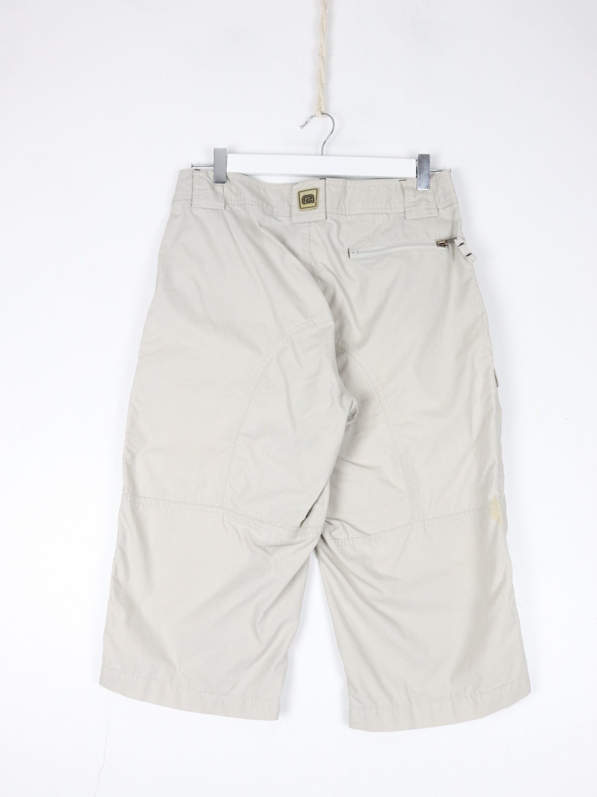 Vintage R2 Randy Shorts Mens 32 x 17 Beige 3/4 Length Y2K – Proper