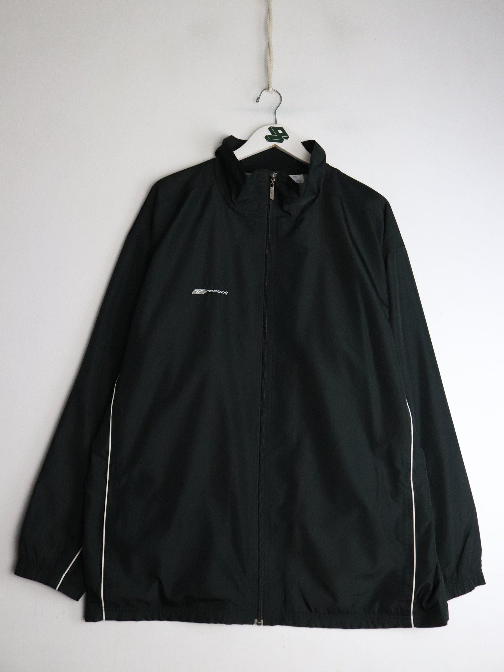 Vintage Reebok Windbreaker Mens XL Black