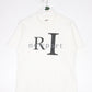 Vintage Rhode Island T Shirt Fits Mens Small White Newport 90s USA