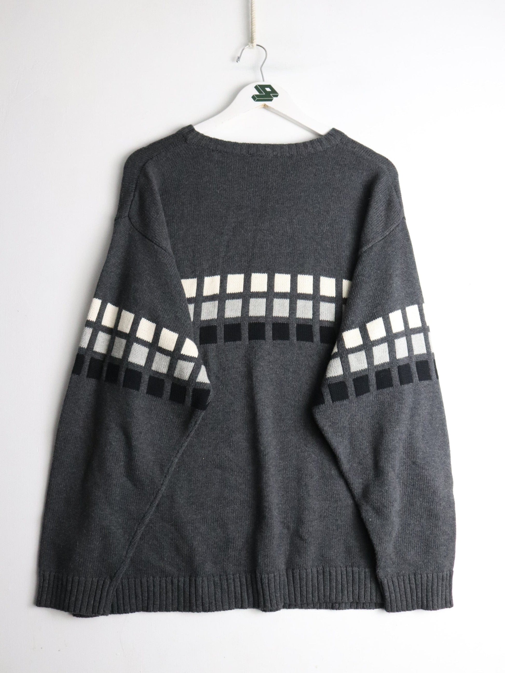 Vintage Ripzone Sweater Mens Large Grey Knit from propervintagecanada