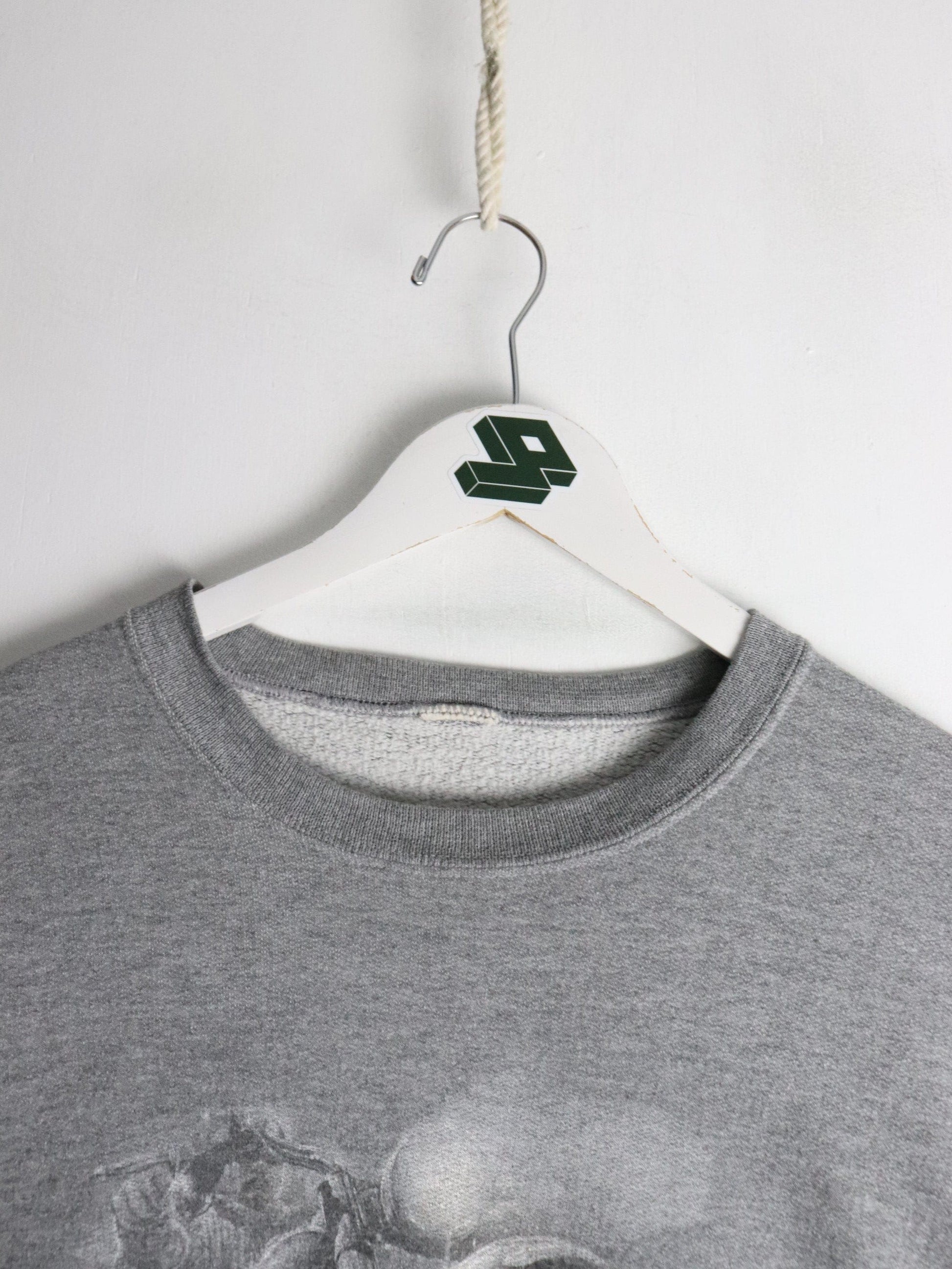 Vintage Road Hog Motorcycle Sweatshirt Mens XL Grey