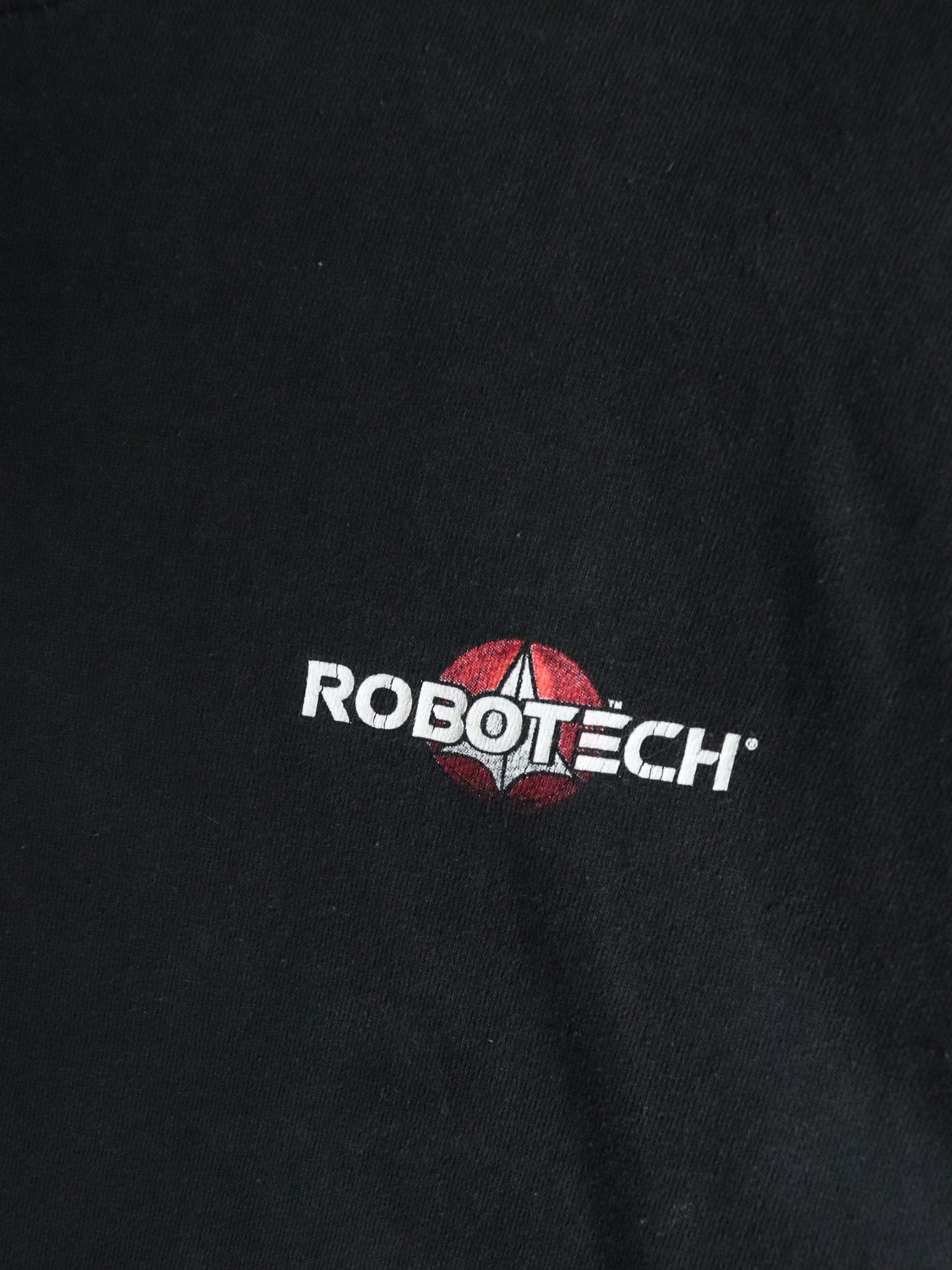 Vintage Robotech T Shirt Mens XL Black Skull One Anime from propervintagecanada