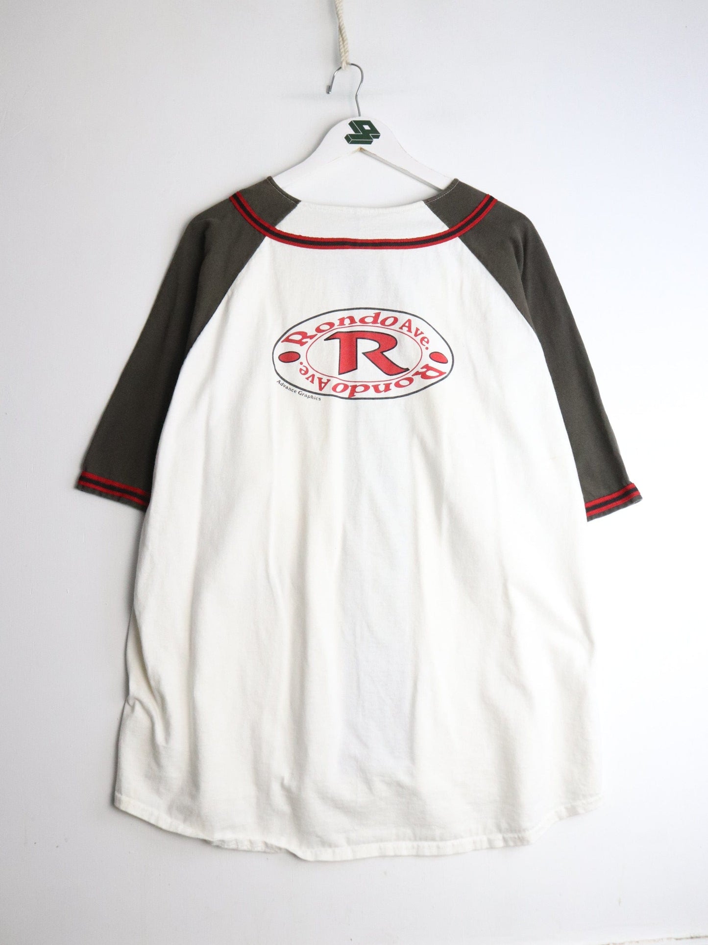 Vintage Rondo Ave Baseball Shirt Mens 2XL White from propervintagecanada