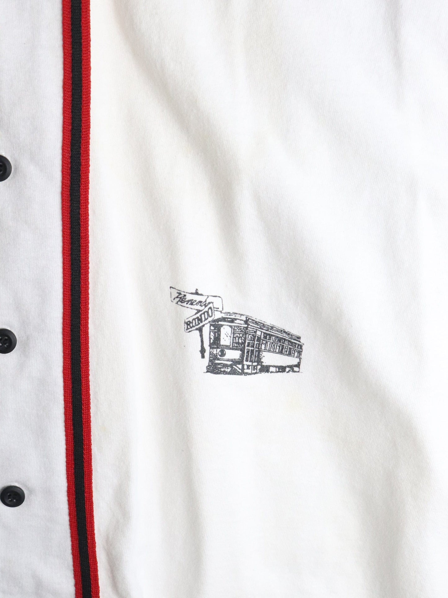 Vintage Rondo Ave Baseball Shirt Mens 2XL White from propervintagecanada