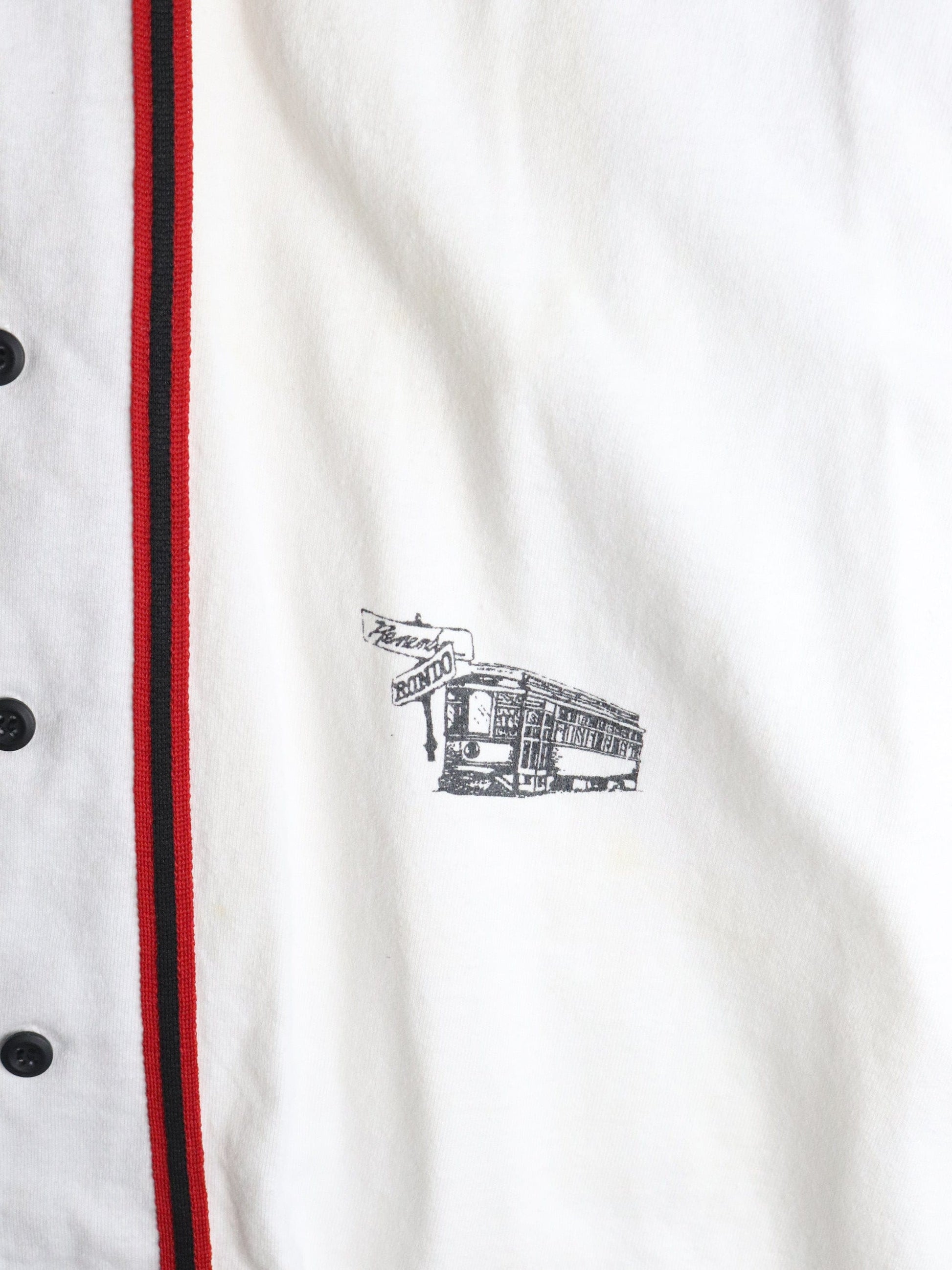 Vintage Rondo Ave Baseball Shirt Mens 2XL White from propervintagecanada