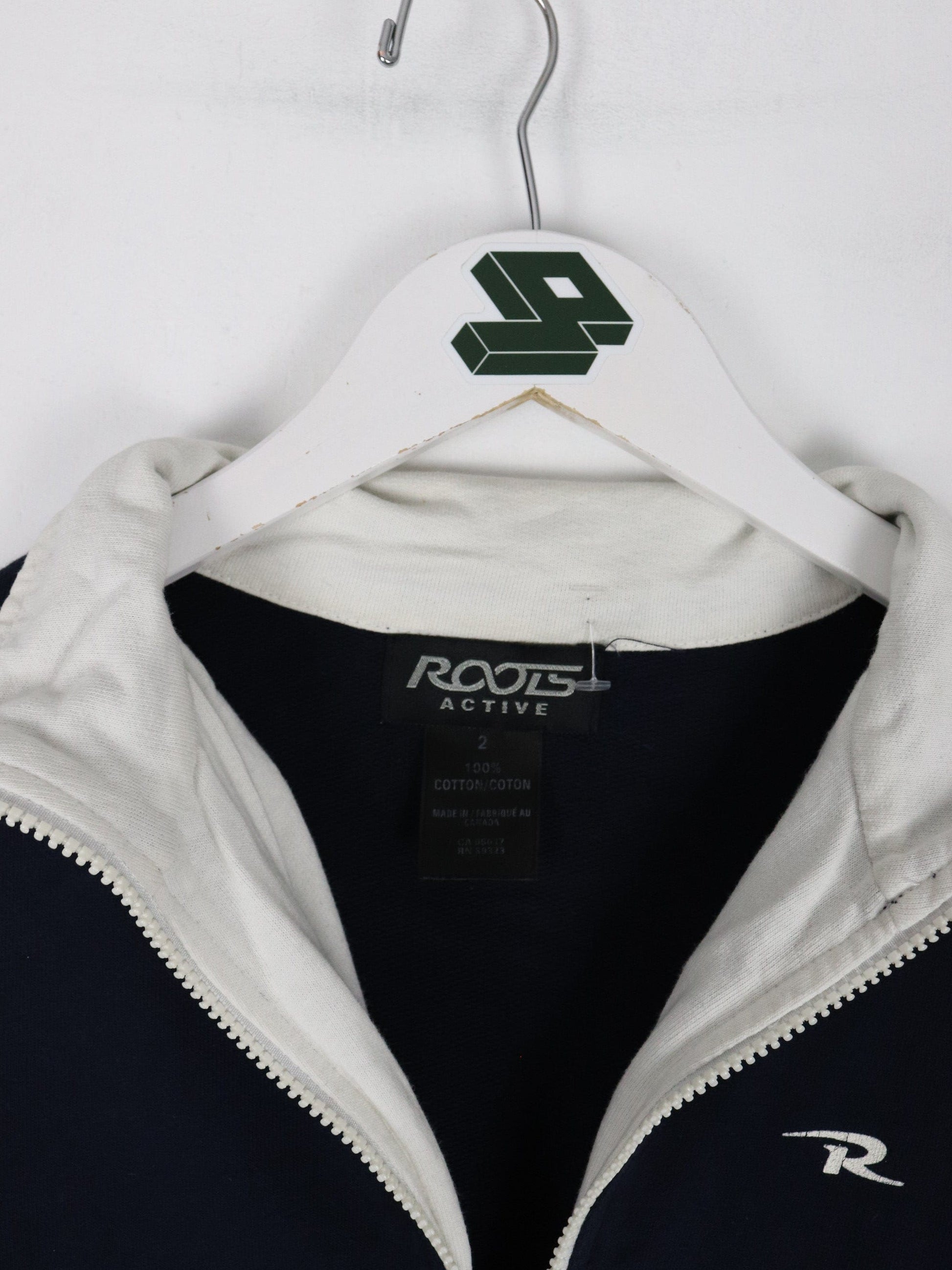 Vintage Roots Active Sweatshirt Fits Youth Medium Blue Full Zip from propervintagecanada