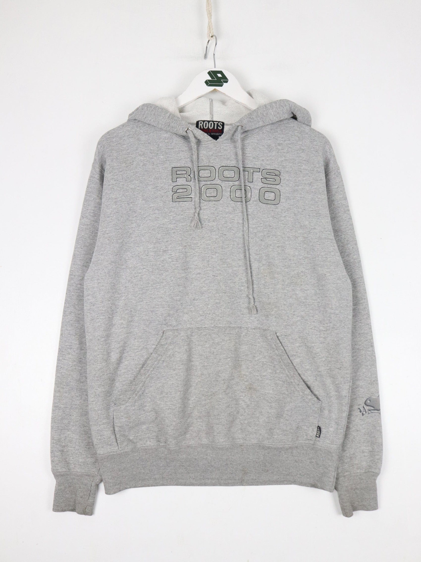 Vintage Roots Sweatshirt Fits Mens Small Grey Hoodie