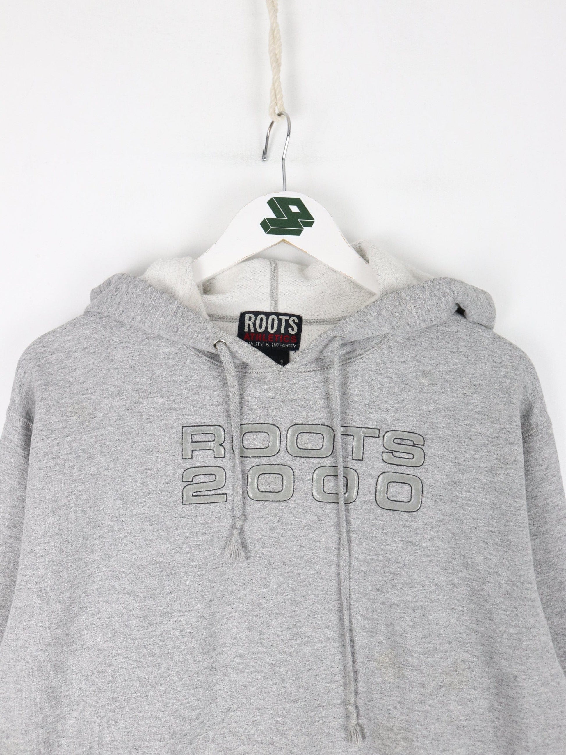 Vintage Roots Sweatshirt Fits Mens Small Grey Hoodie from propervintagecanada