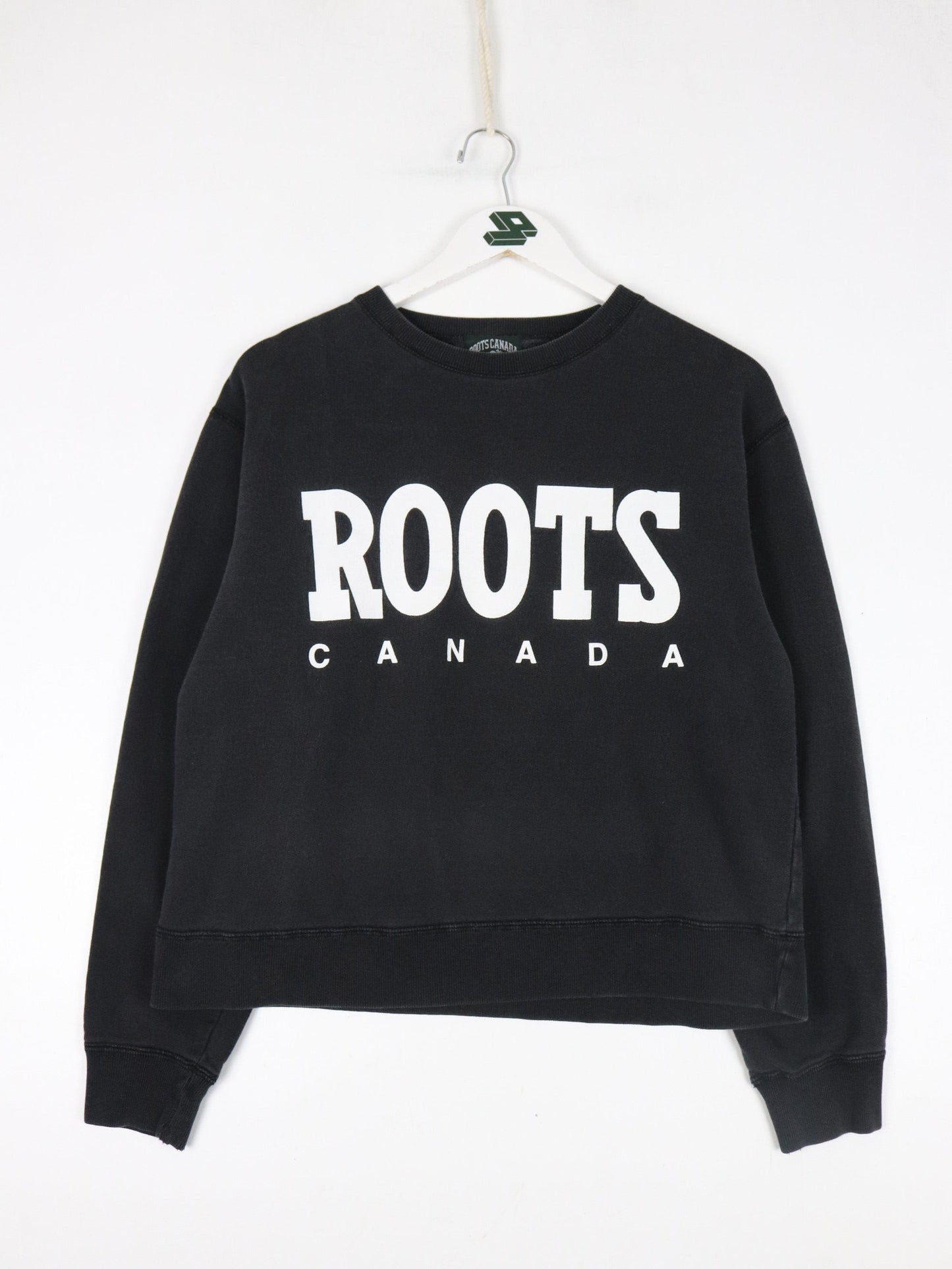 Vintage Roots Sweatshirt Fits Youth Large Black from propervintagecanada