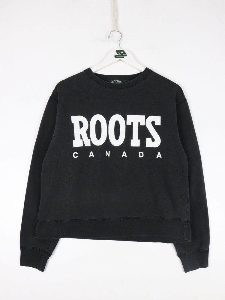 Vintage Roots Sweatshirt Fits Youth Large Black from propervintagecanada