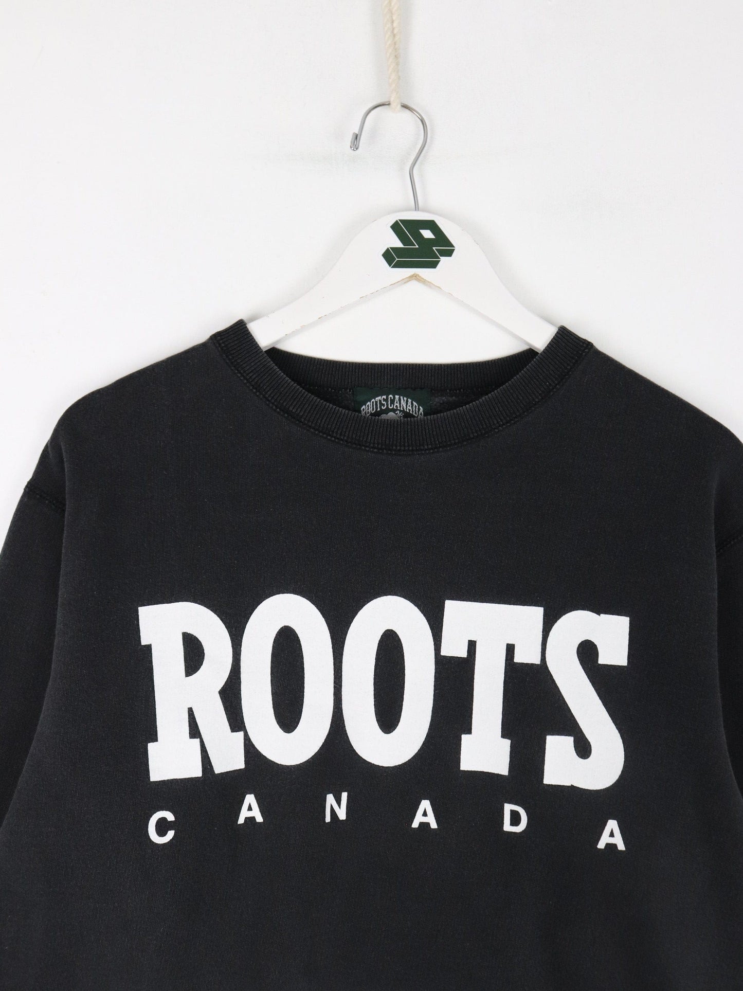 Vintage Roots Sweatshirt Fits Youth Large Black from propervintagecanada