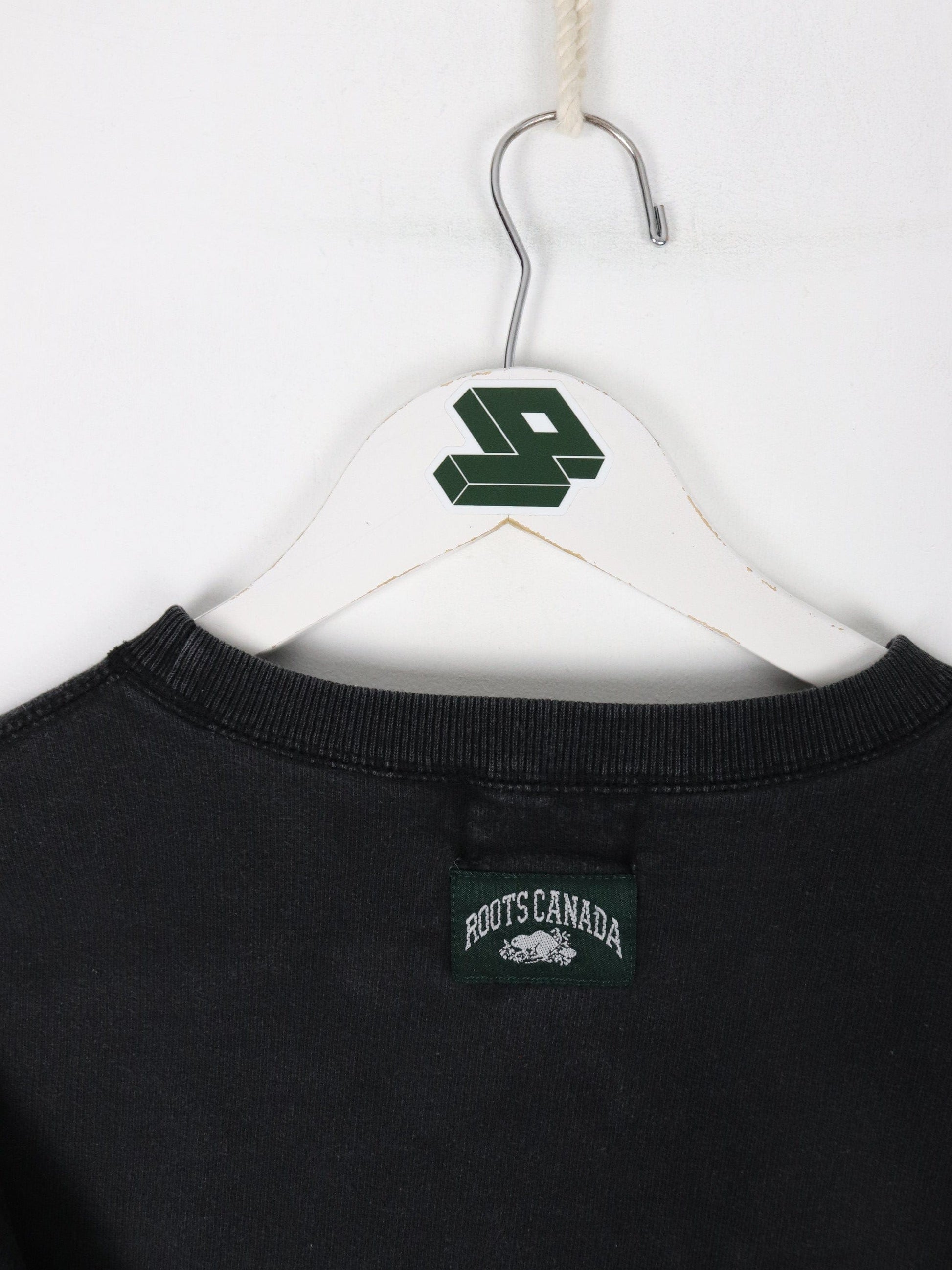 Vintage Roots Sweatshirt Fits Youth Large Black from propervintagecanada
