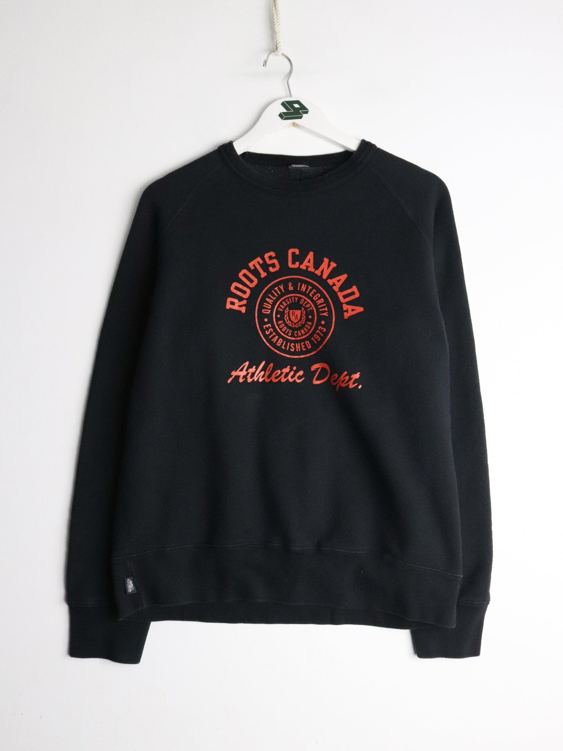 Vintage Roots Sweatshirt Mens XS Black from propervintagecanada
