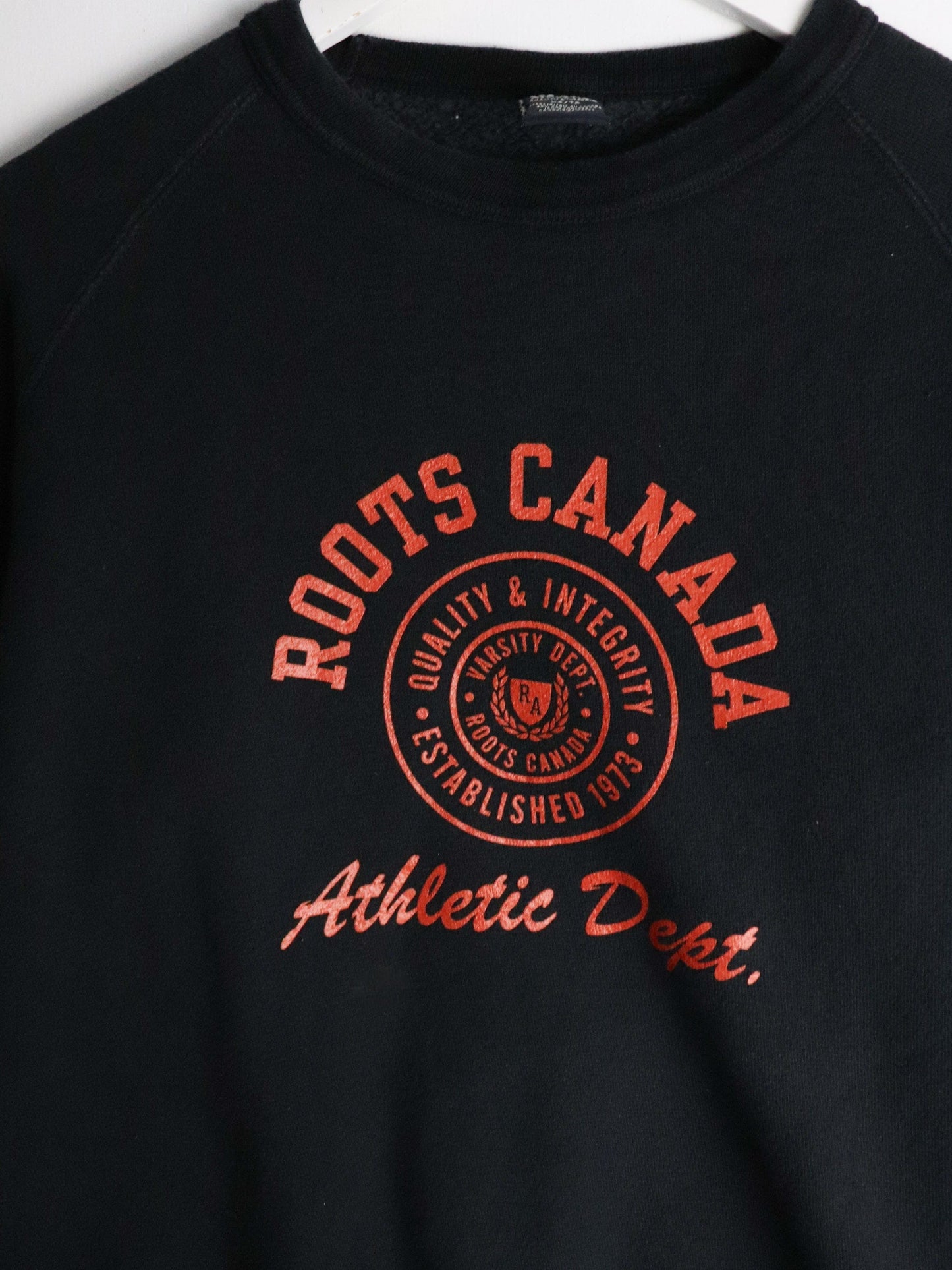 Vintage Roots Sweatshirt Mens XS Black from propervintagecanada