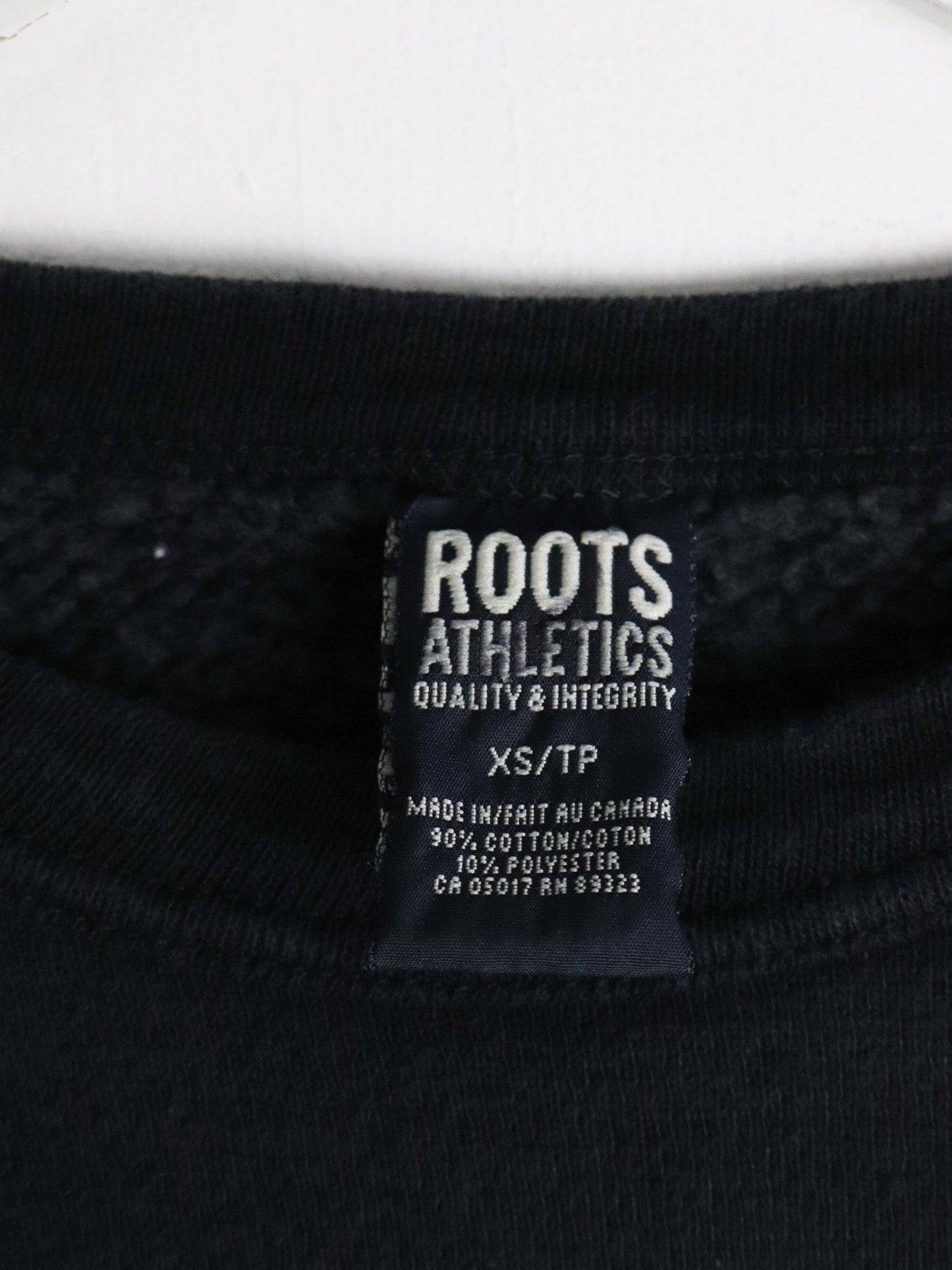 Vintage Roots Sweatshirt Mens XS Black from propervintagecanada