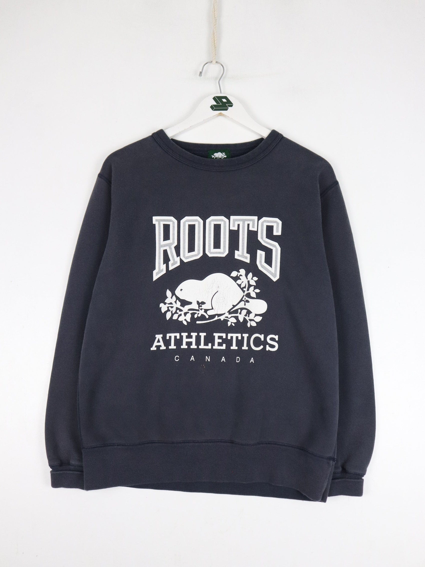 Vintage Roots Sweatshirt Mens XS Blue