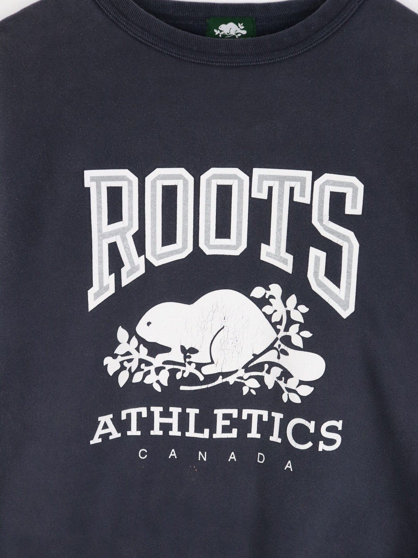 Vintage Roots Sweatshirt Mens XS Blue from propervintagecanada