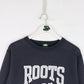 Vintage Roots Sweatshirt Mens XS Blue from propervintagecanada
