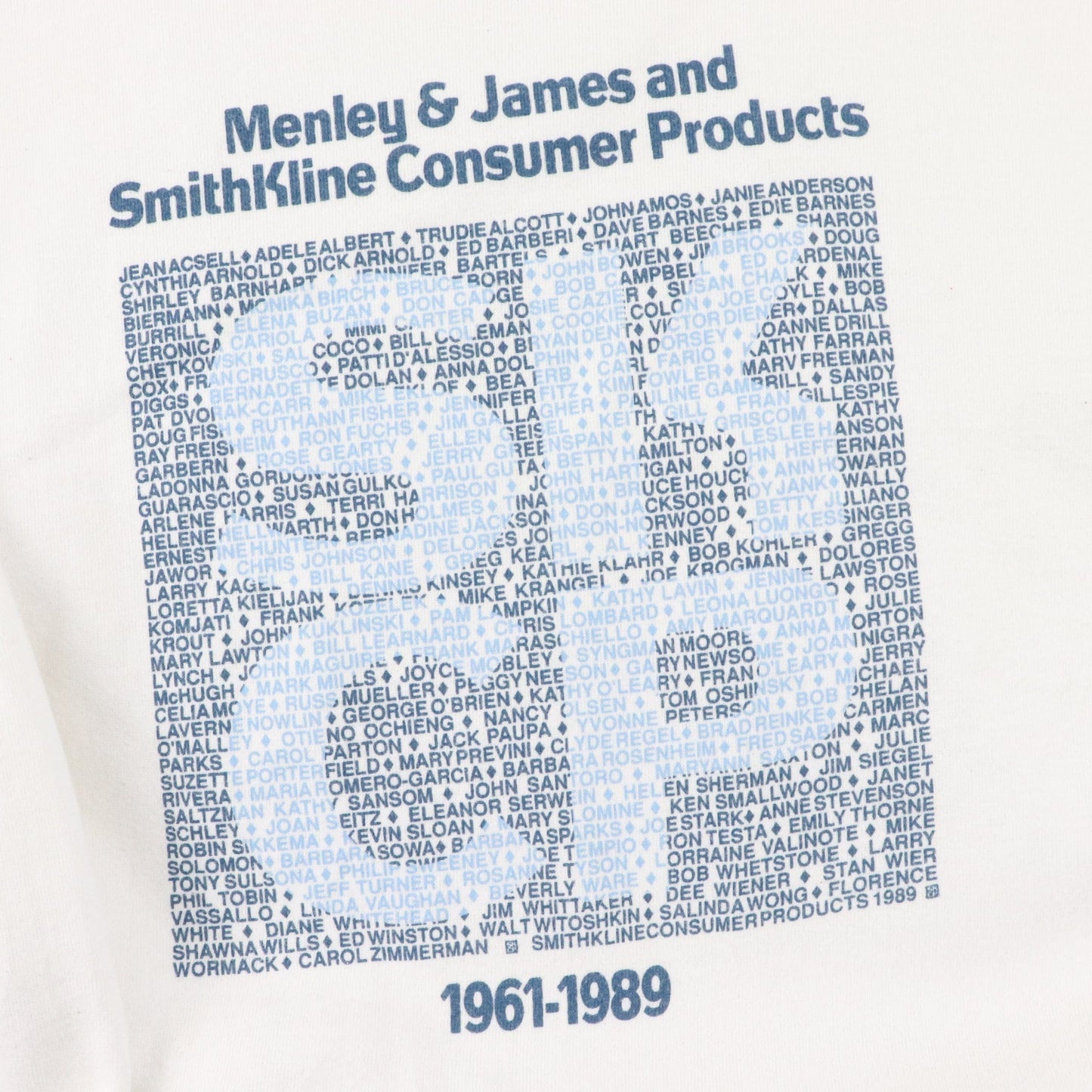 Vintage Russell Athletic Sweatshirt Fits Mens Large White SmithKline Consumer Products Sweater from propervintagecanada