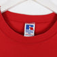 Vintage Russell Athletic T Shirt Mens 2XL Red Pocket Blank 90s