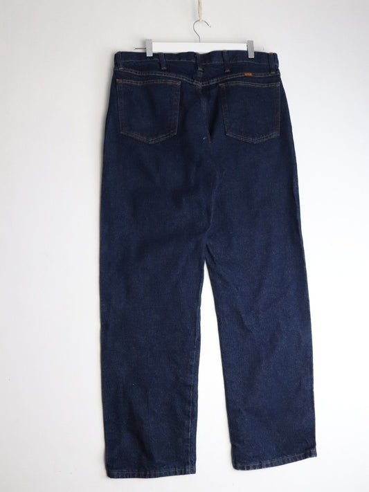 Vintage Rustler Denim Jeans Mens 36 x 30 Blue from propervintagecanada