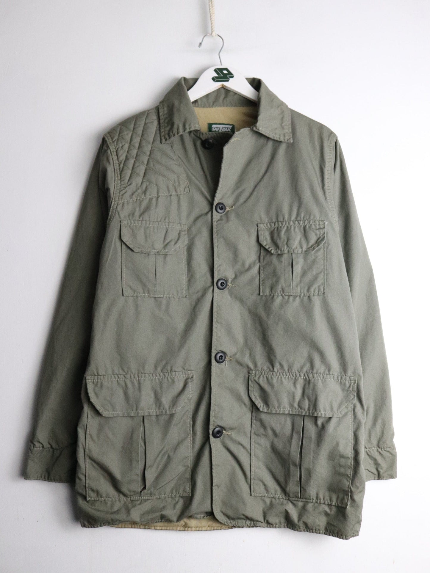 Vintage Saftbak Jacket Mens Medium Green Hunting from propervintagecanada