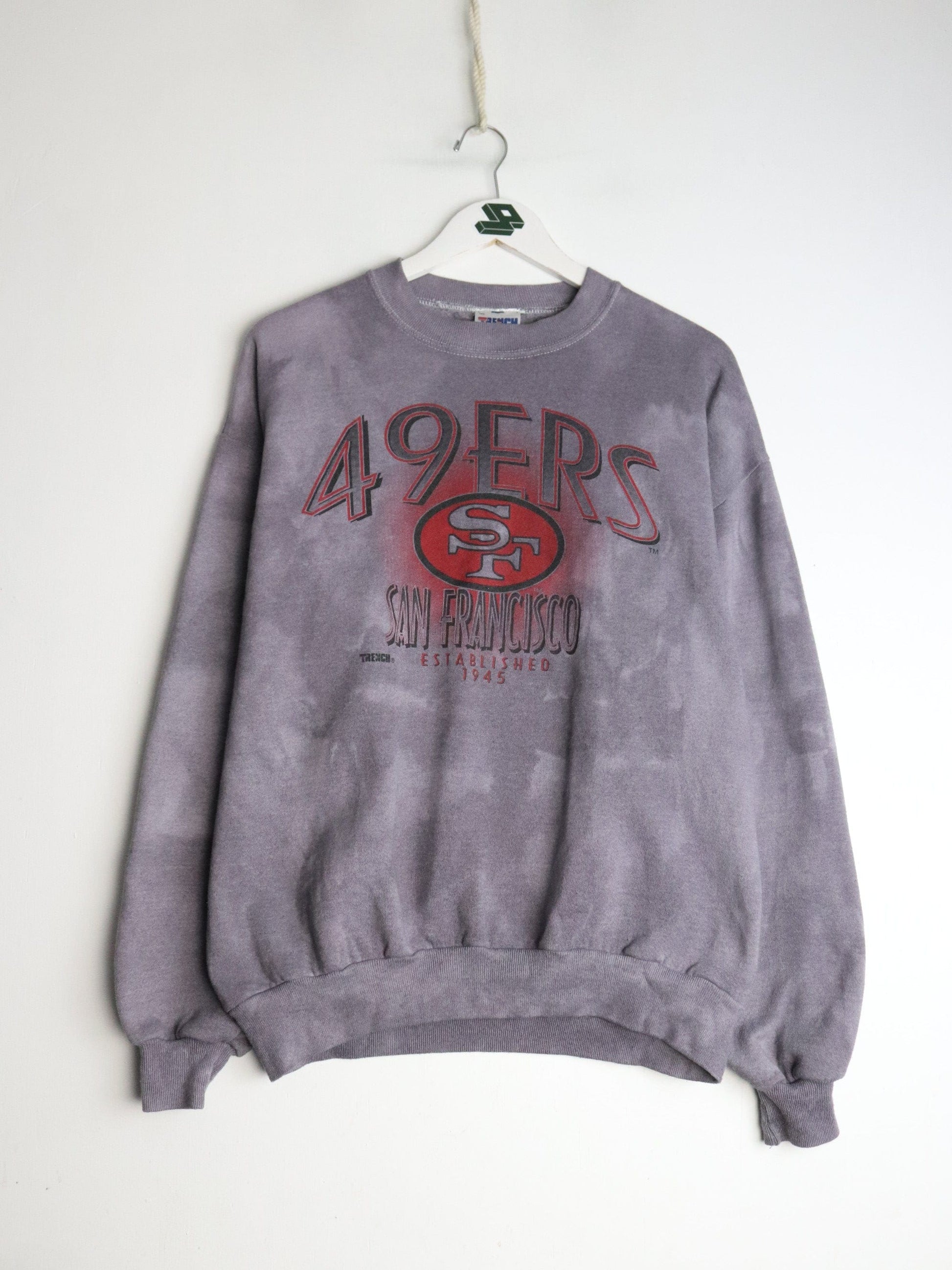 Vintage San Francisco 49ers Sweatshirt Fits Mens Medium Grey NFL from propervintagecanada
