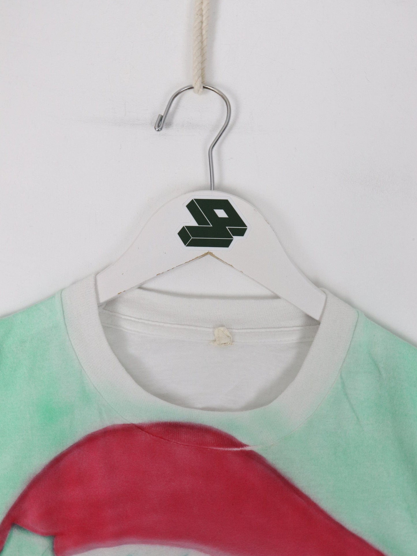 Vintage Santa T Shirt Adult XS White Air Brush Art Christmas from propervintagecanada