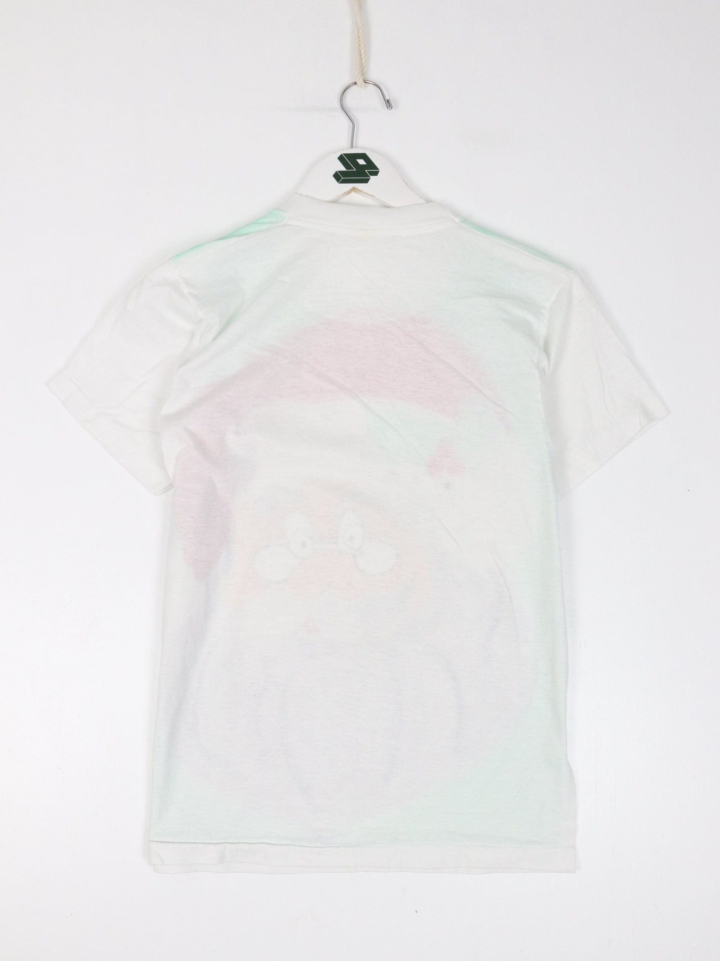 Vintage Santa T Shirt Adult XS White Air Brush Art Christmas from propervintagecanada
