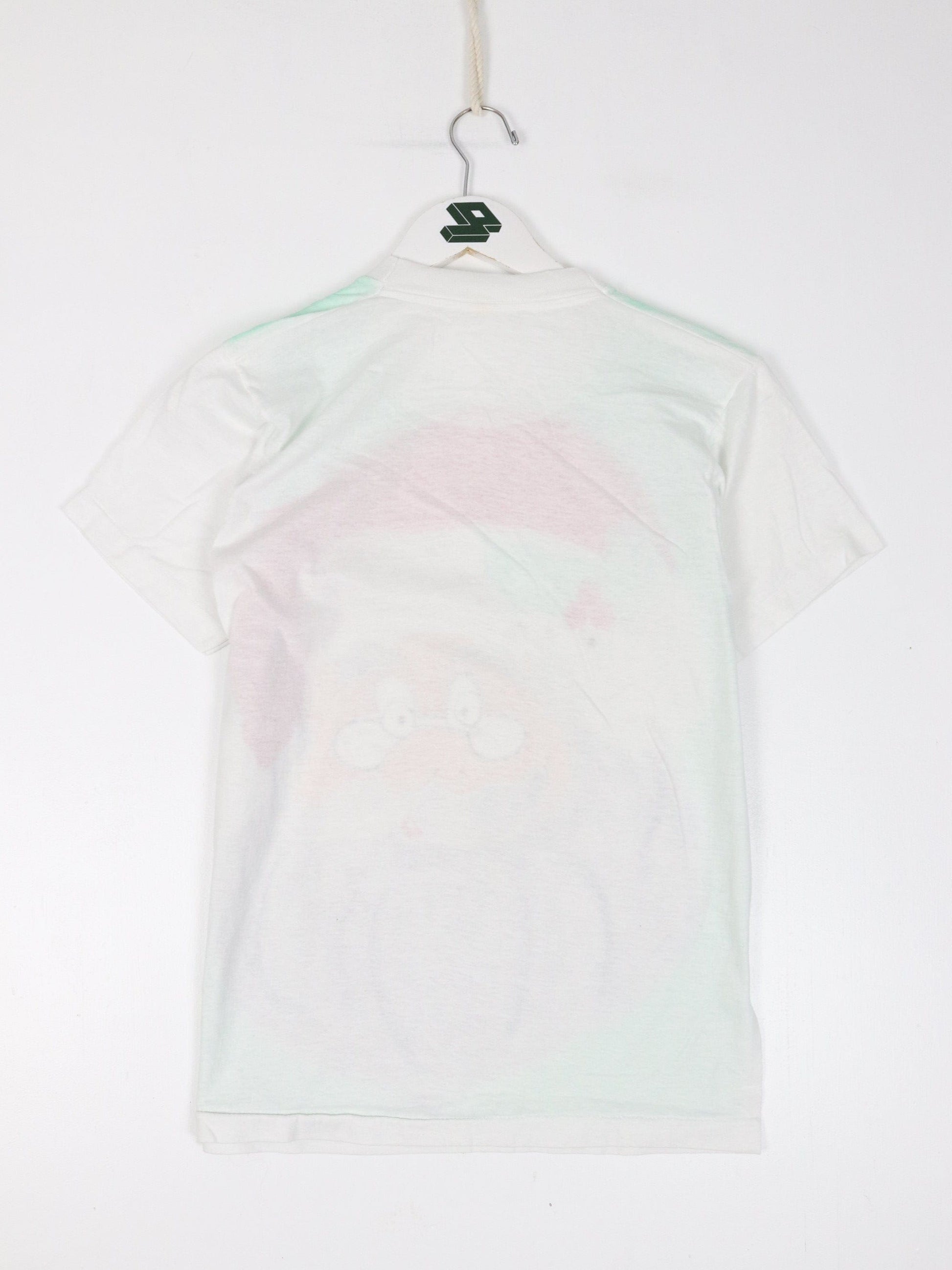 Vintage Santa T Shirt Adult XS White Air Brush Art Christmas from propervintagecanada
