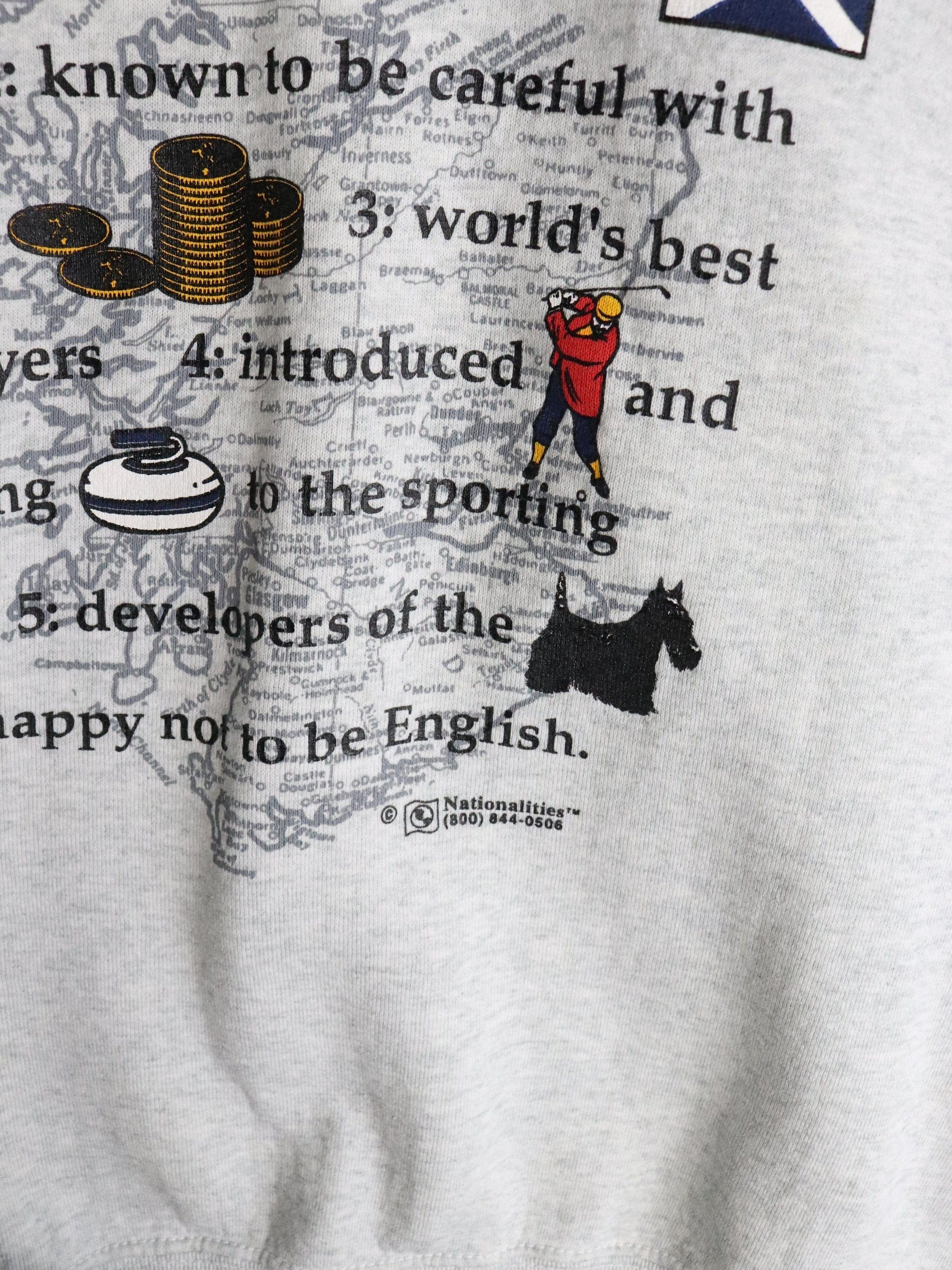 Vintage Scotland Sweatshirt Mens XL Grey from propervintagecanada