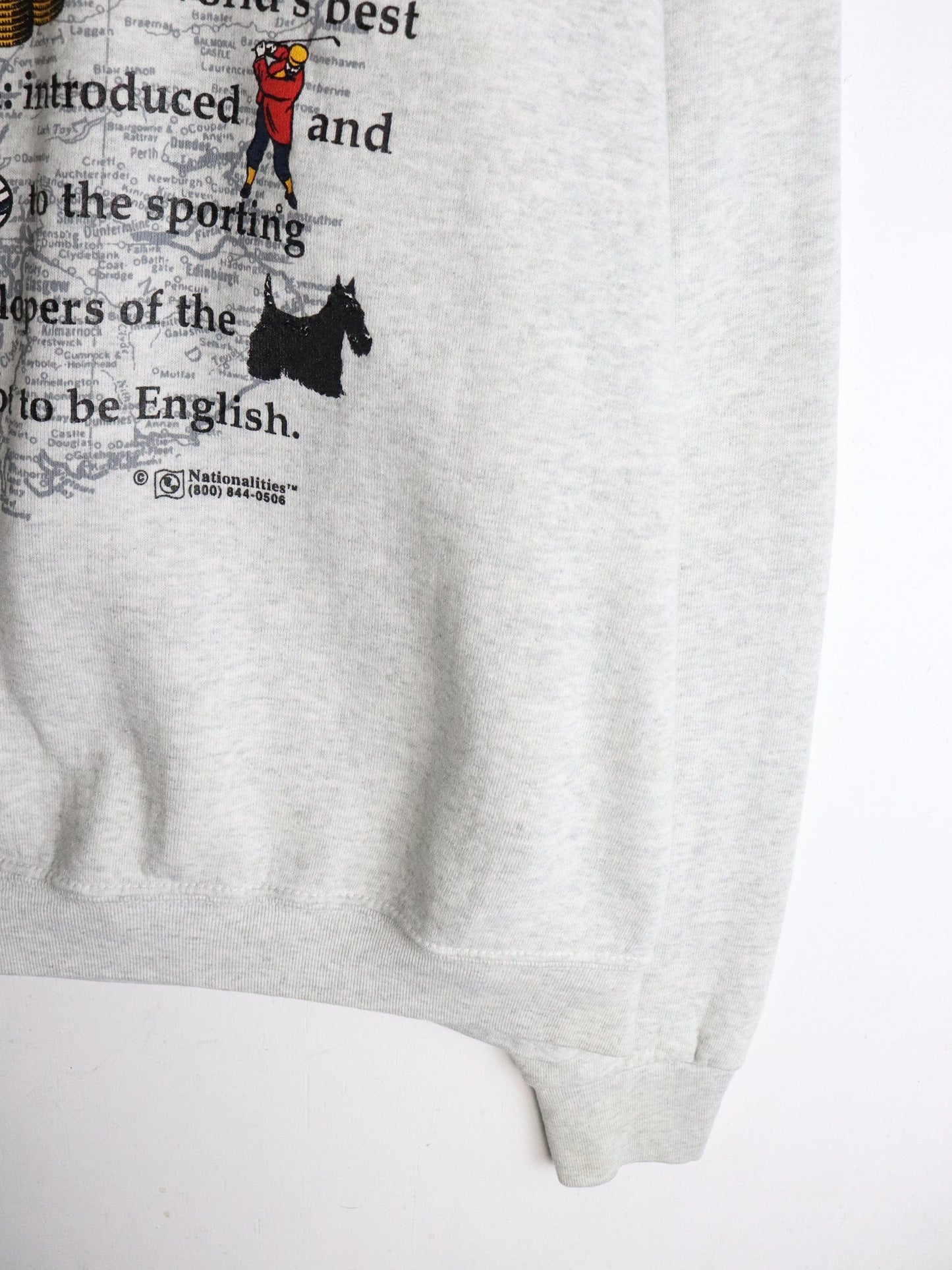 Vintage Scotland Sweatshirt Mens XL Grey from propervintagecanada
