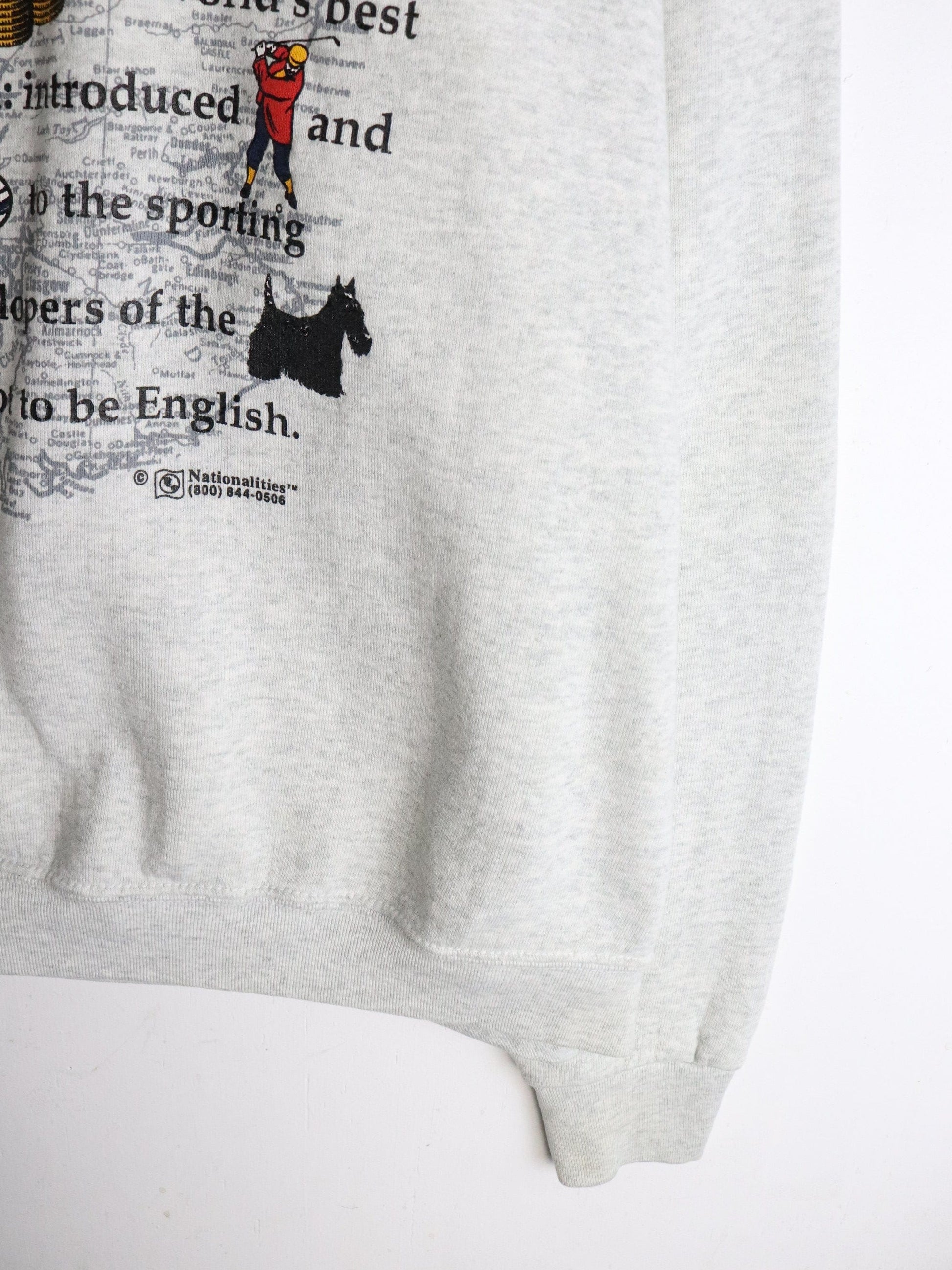Vintage Scotland Sweatshirt Mens XL Grey from propervintagecanada