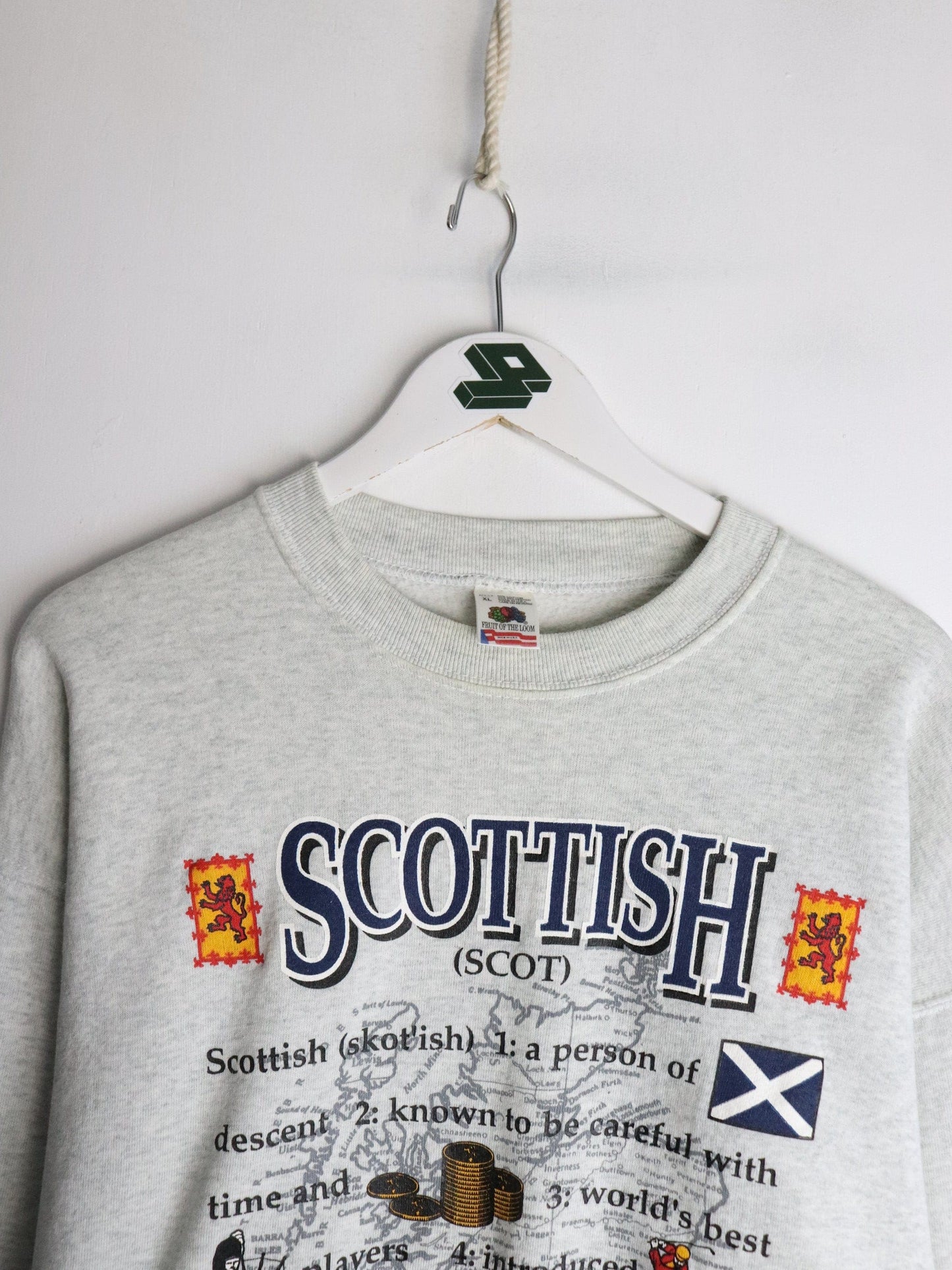 Vintage Scotland Sweatshirt Mens XL Grey from propervintagecanada