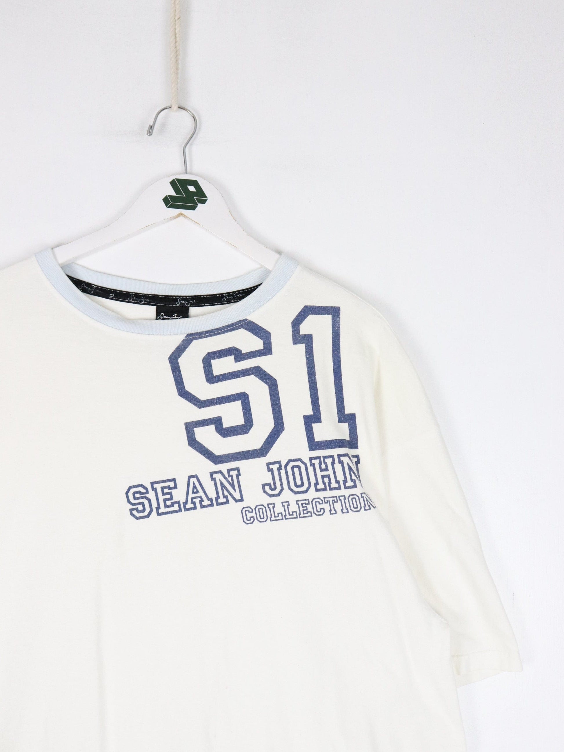 Vintage Sean John T Shirt Mens 2XL White Y2K from propervintagecanada