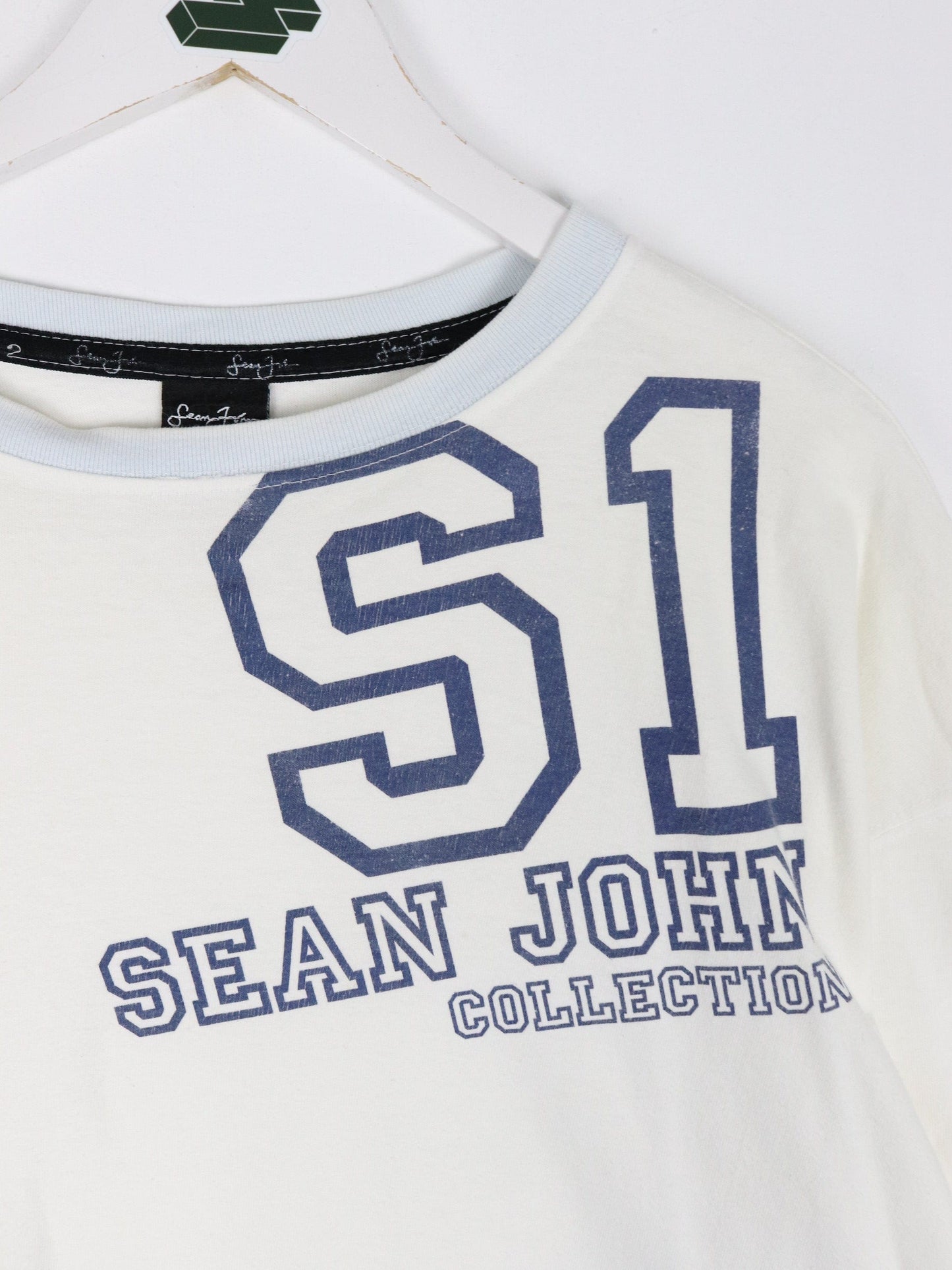 Vintage Sean John T Shirt Mens 2XL White Y2K from propervintagecanada