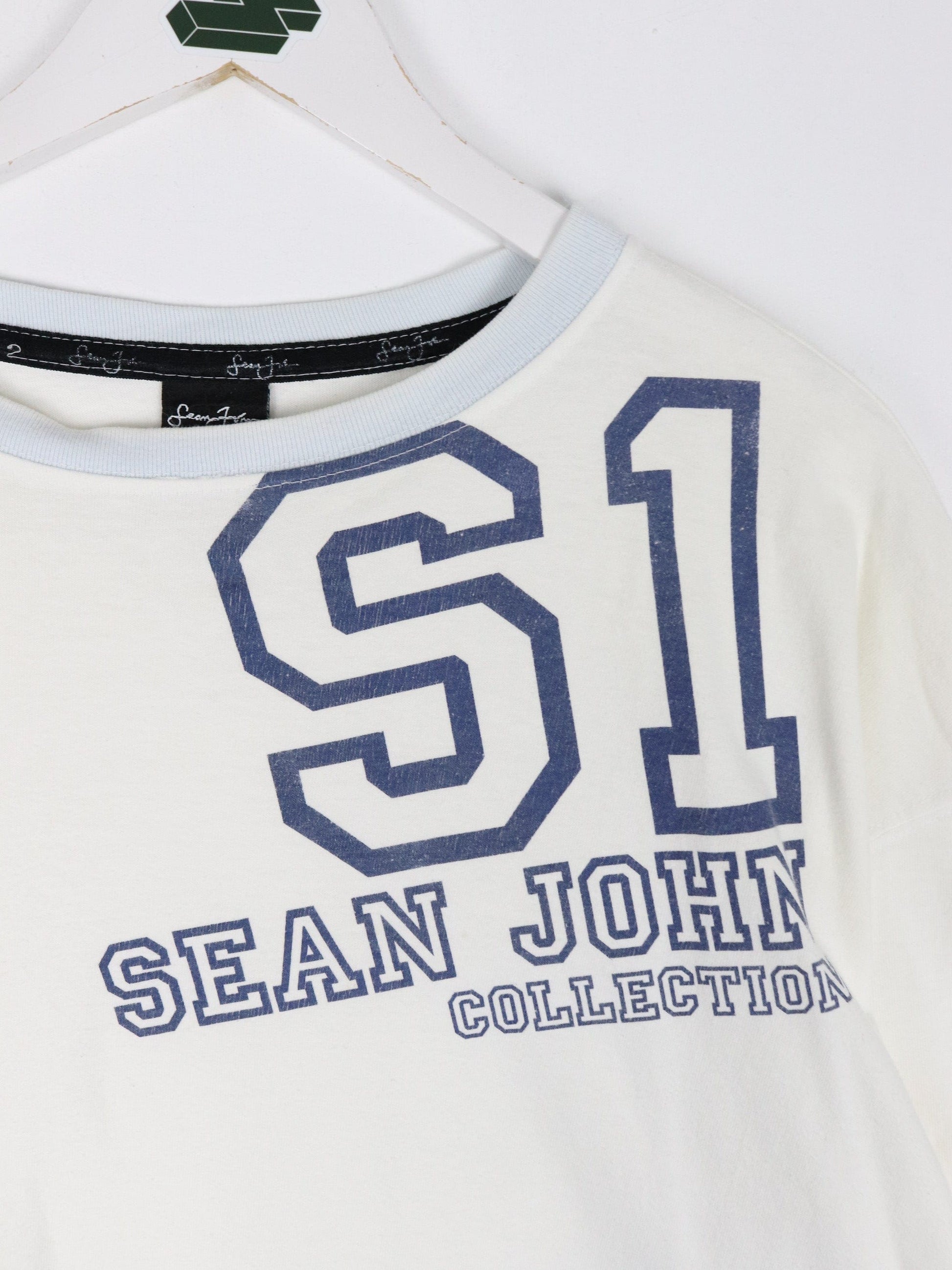 Vintage Sean John T Shirt Mens 2XL White Y2K from propervintagecanada