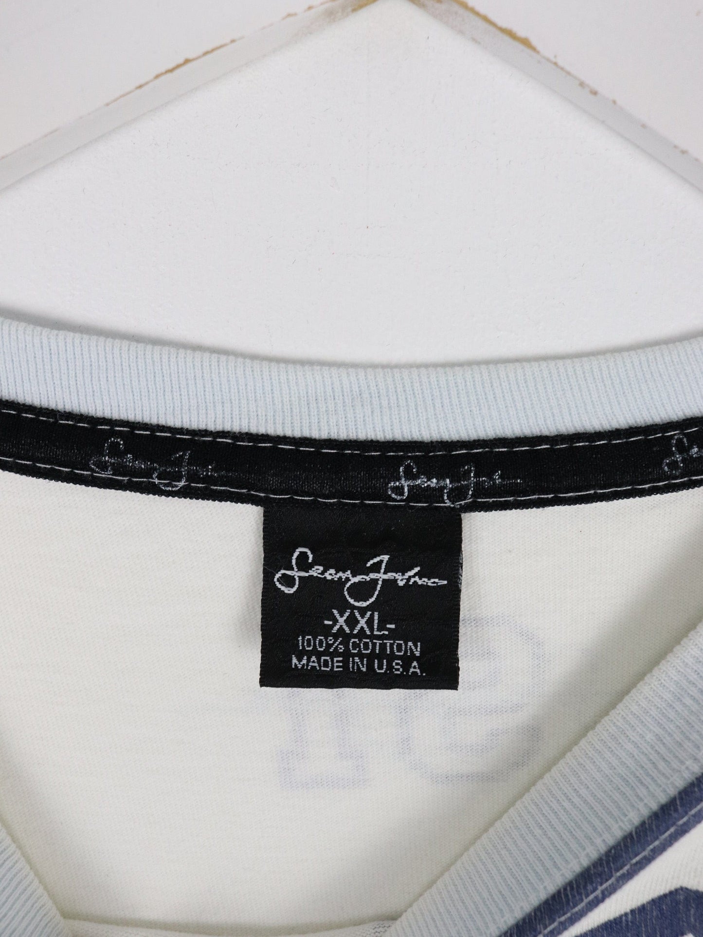 Vintage Sean John T Shirt Mens 2XL White Y2K from propervintagecanada