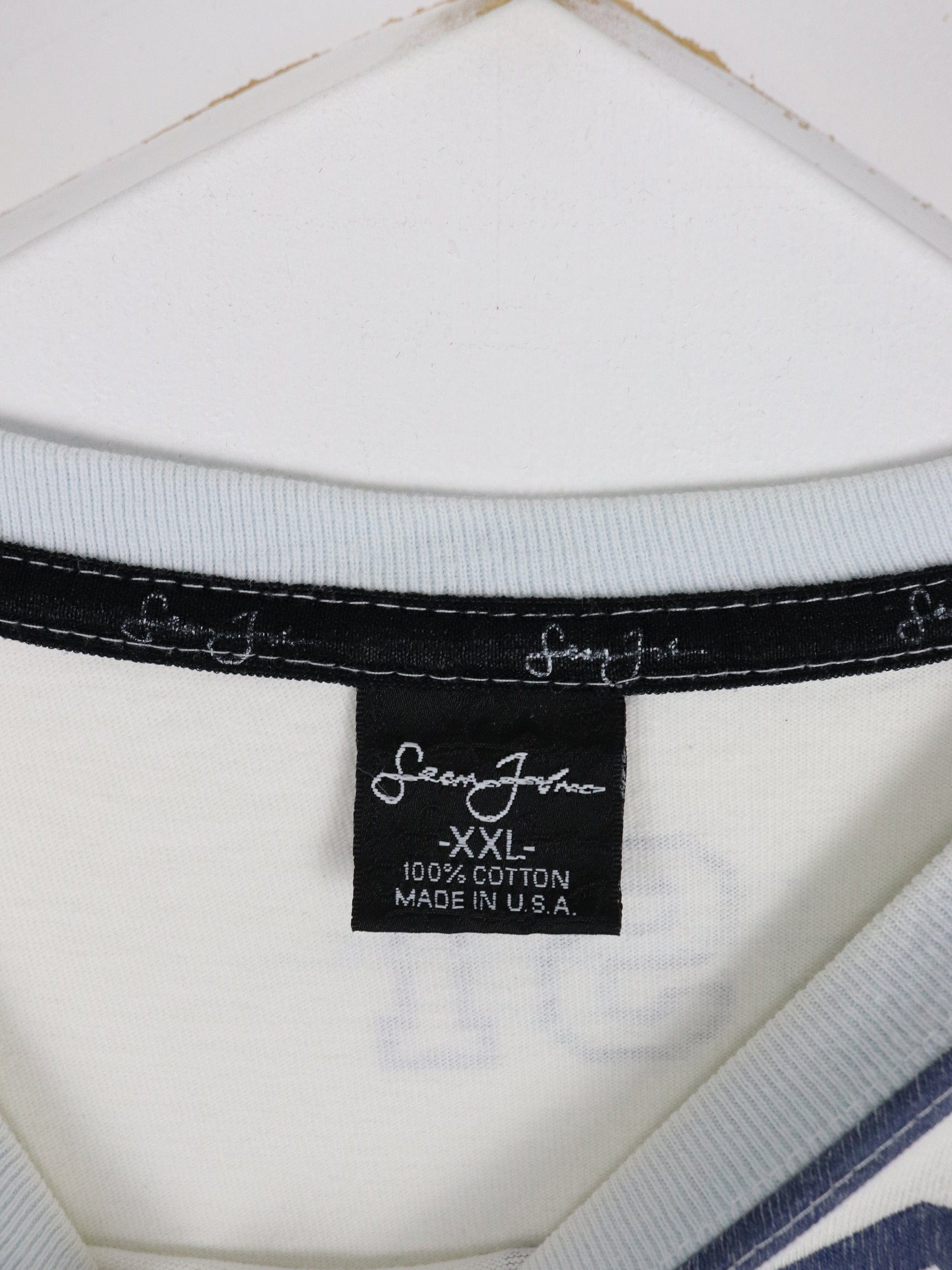 Vintage Sean John T Shirt Mens 2XL White Y2K from propervintagecanada