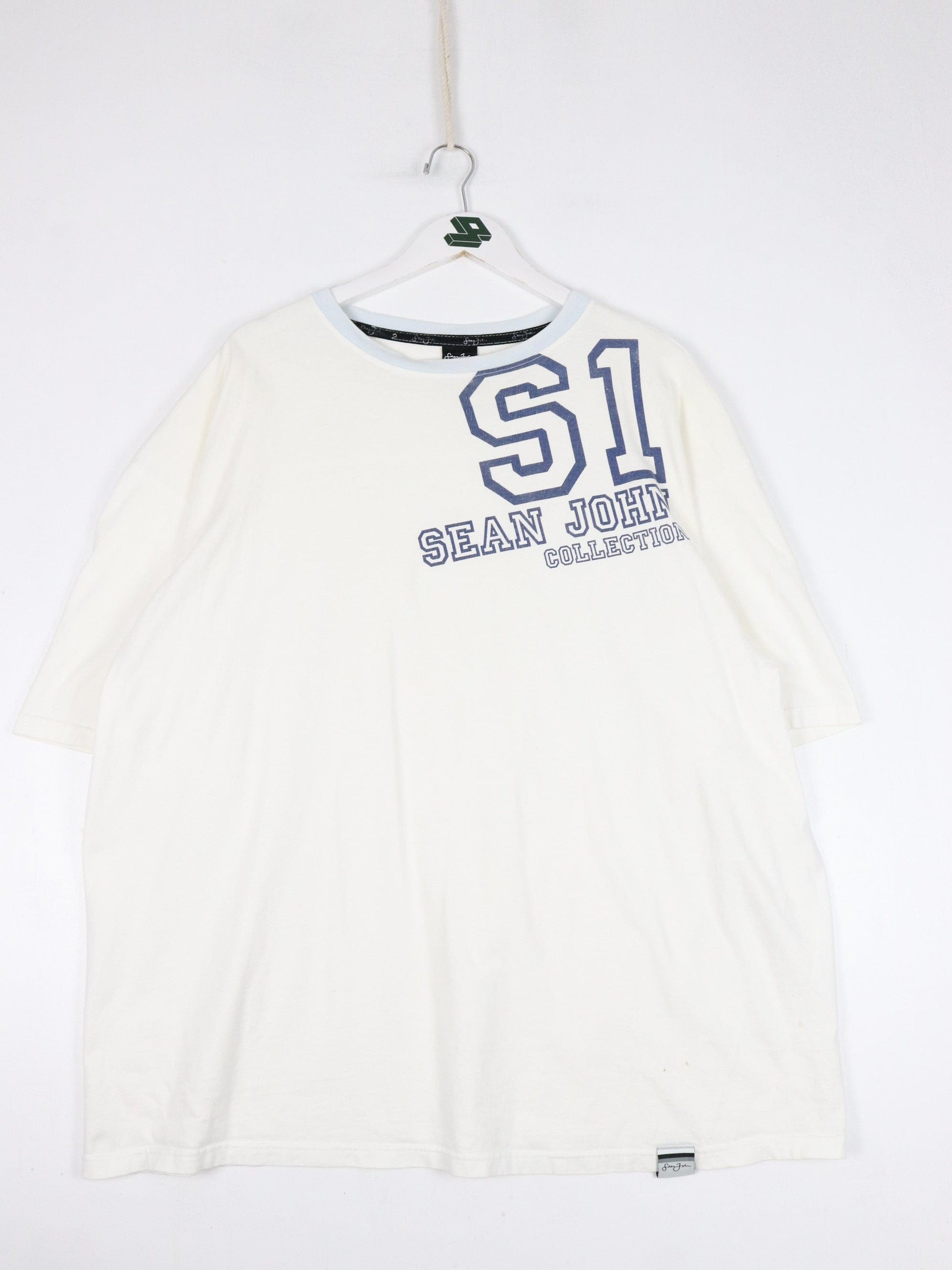 Vintage Sean John T Shirt Mens 2XL White Y2K from propervintagecanada