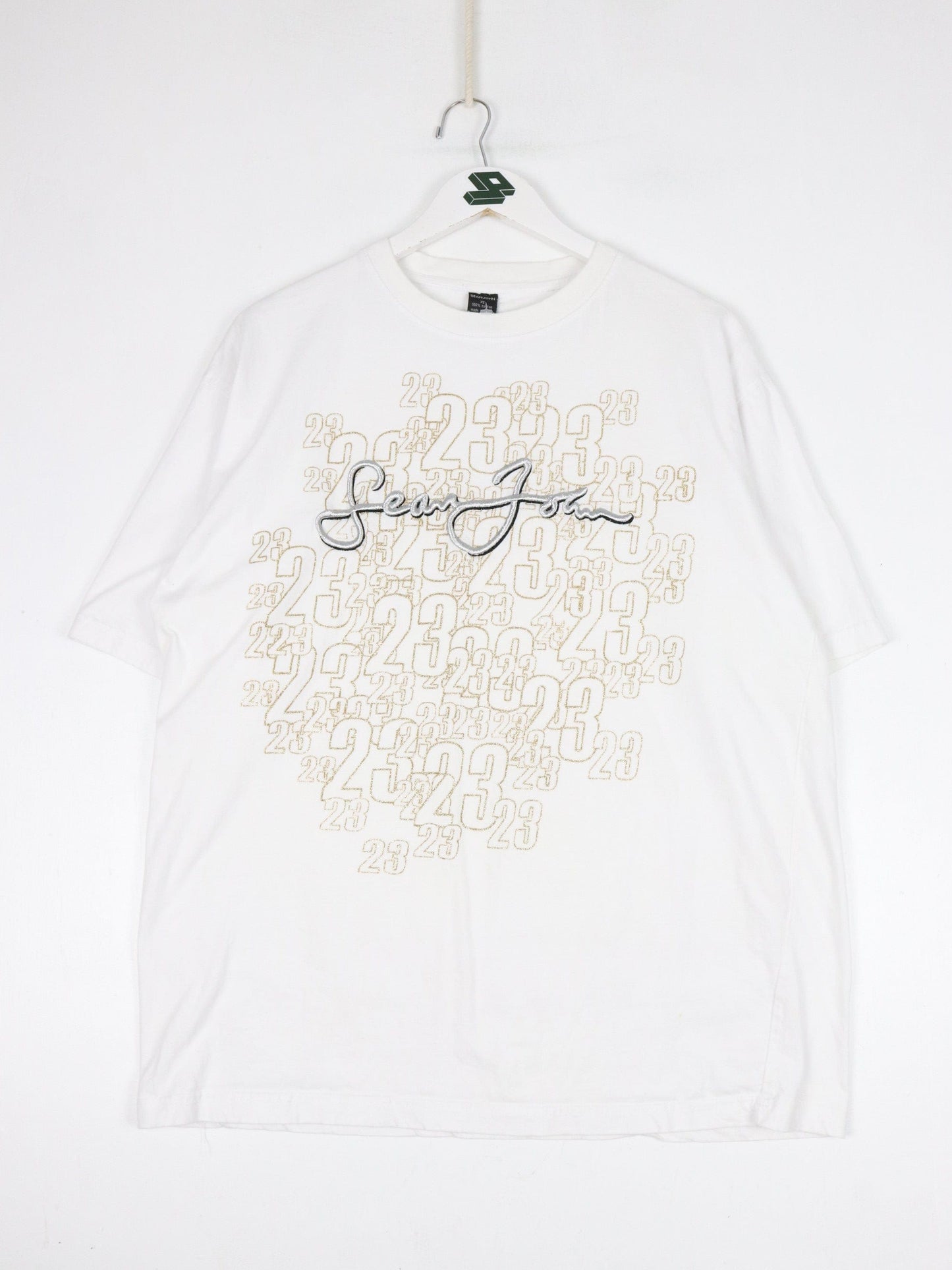 Vintage Sean John T Shirt Mens XL White Y2K