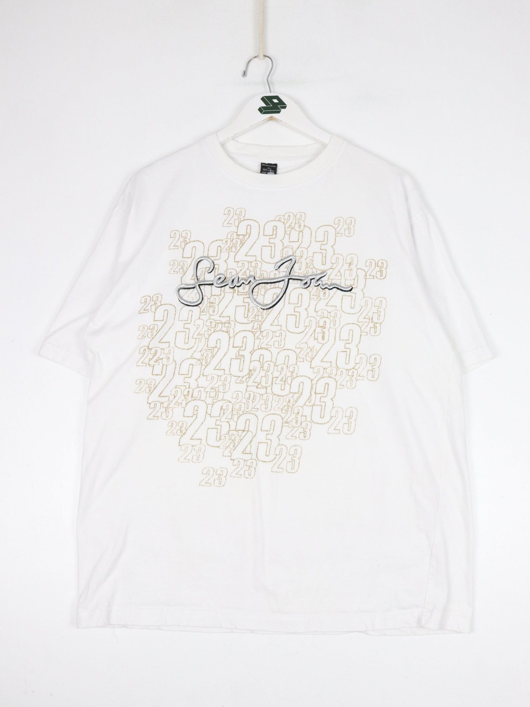 Vintage Sean John T Shirt Mens XL White Y2K from propervintagecanada