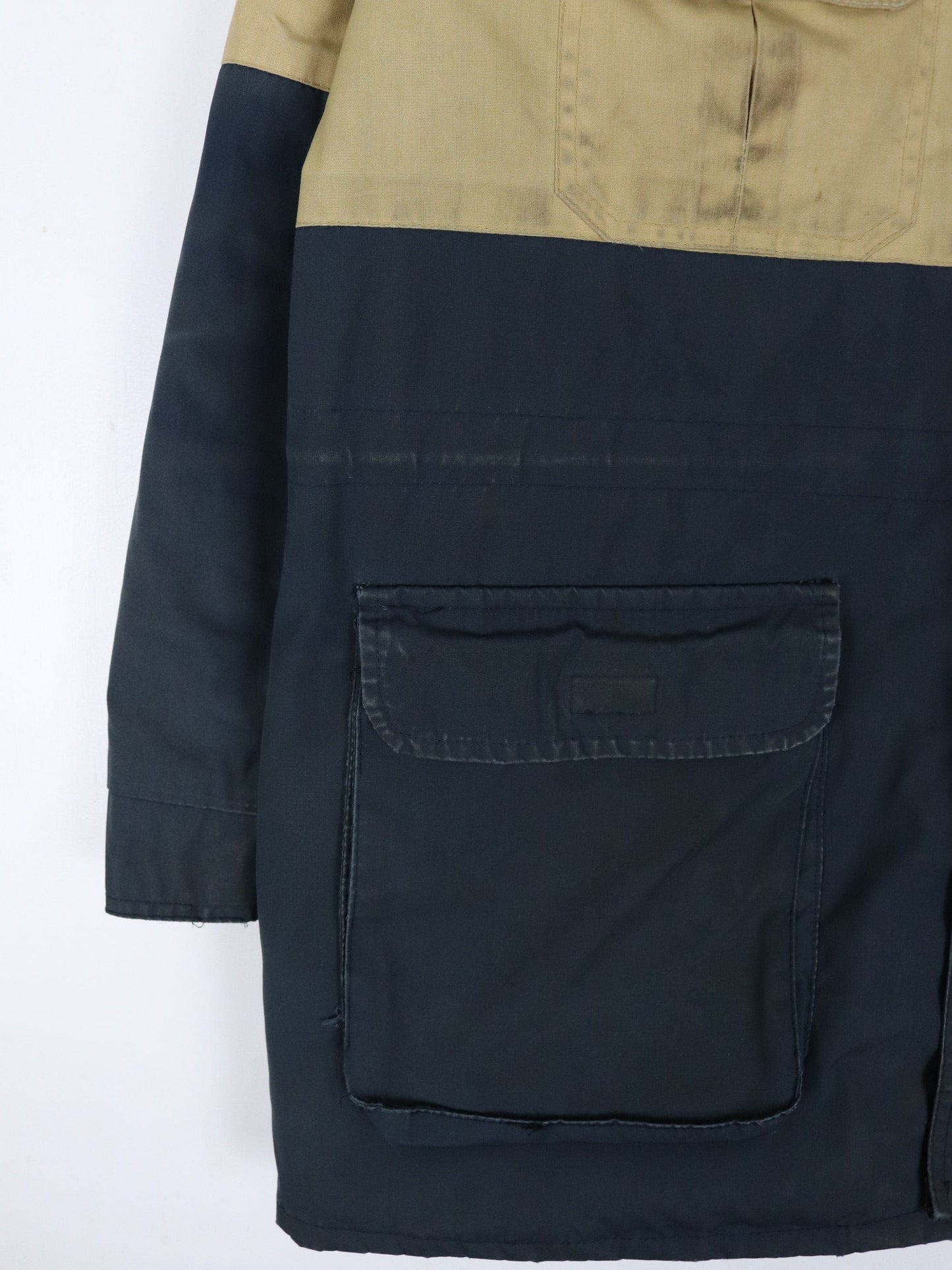 Vintage Sears Jacket Mens 40 Medium Blue Parka Coat