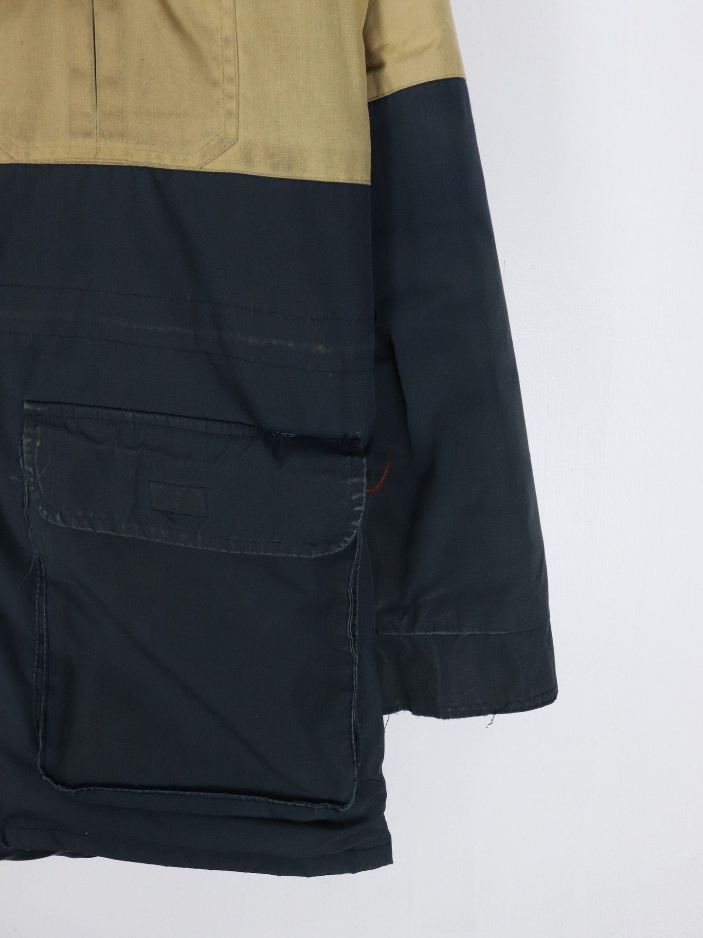 Vintage Sears Jacket Mens 40 Medium Blue Parka Coat