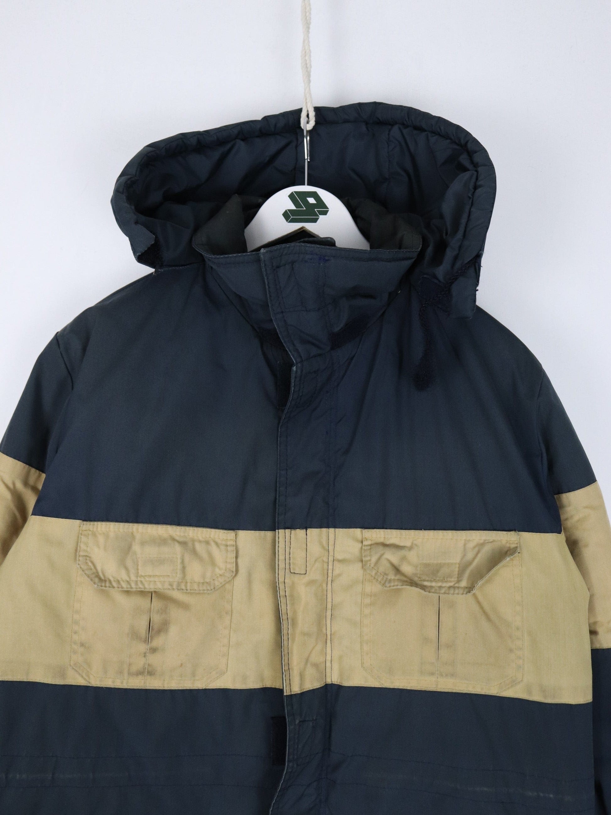 Vintage Sears Jacket Mens 40 Medium Blue Parka Coat