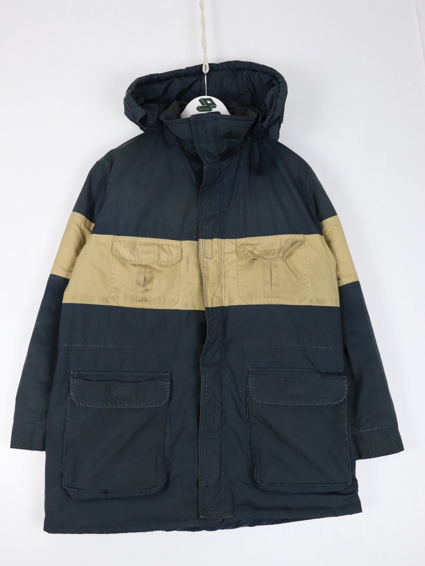 Vintage Sears Jacket Mens 40 Medium Blue Parka Coat