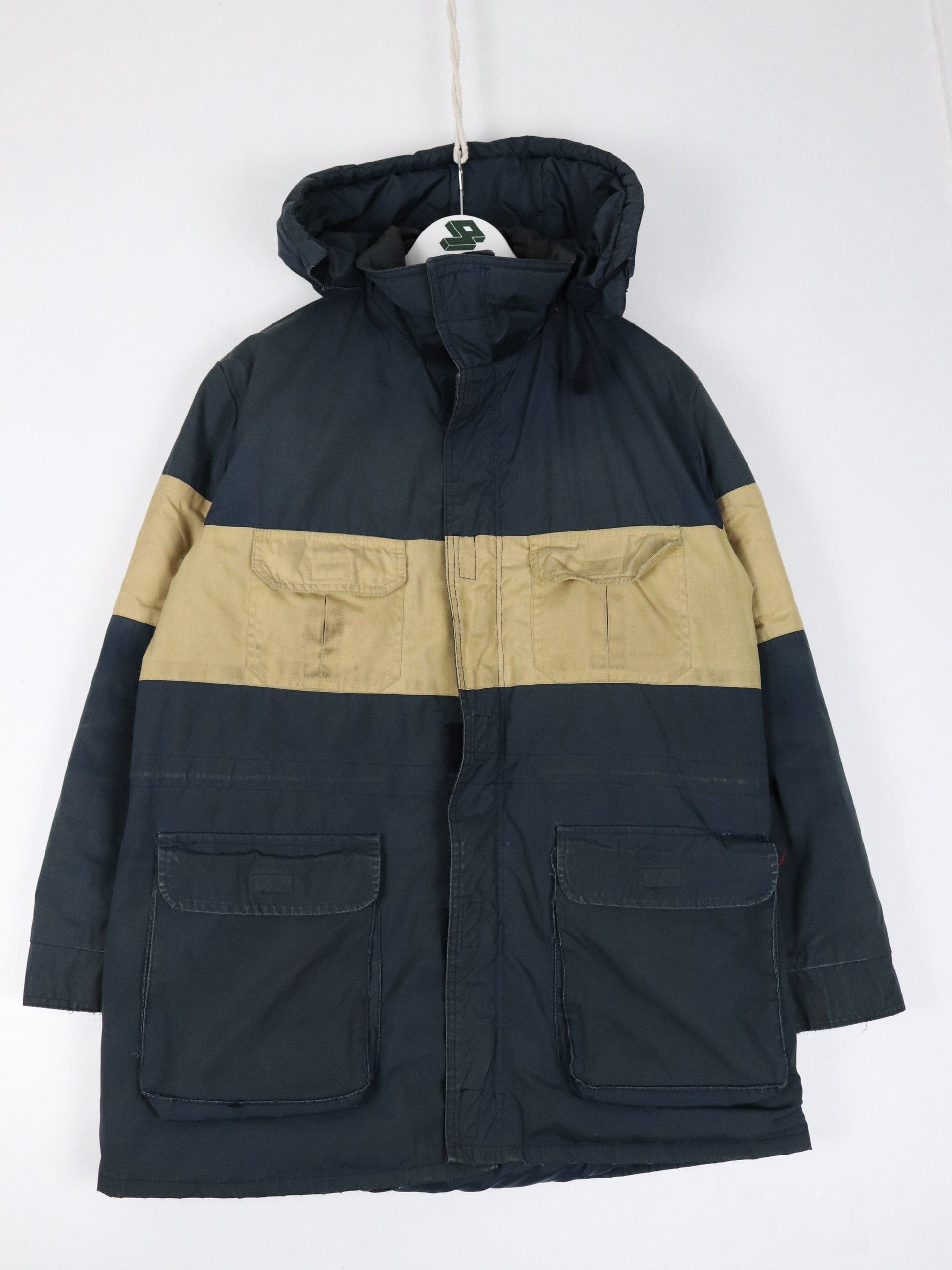 Vintage Sears Jacket Mens 40 Medium Blue Parka Coat