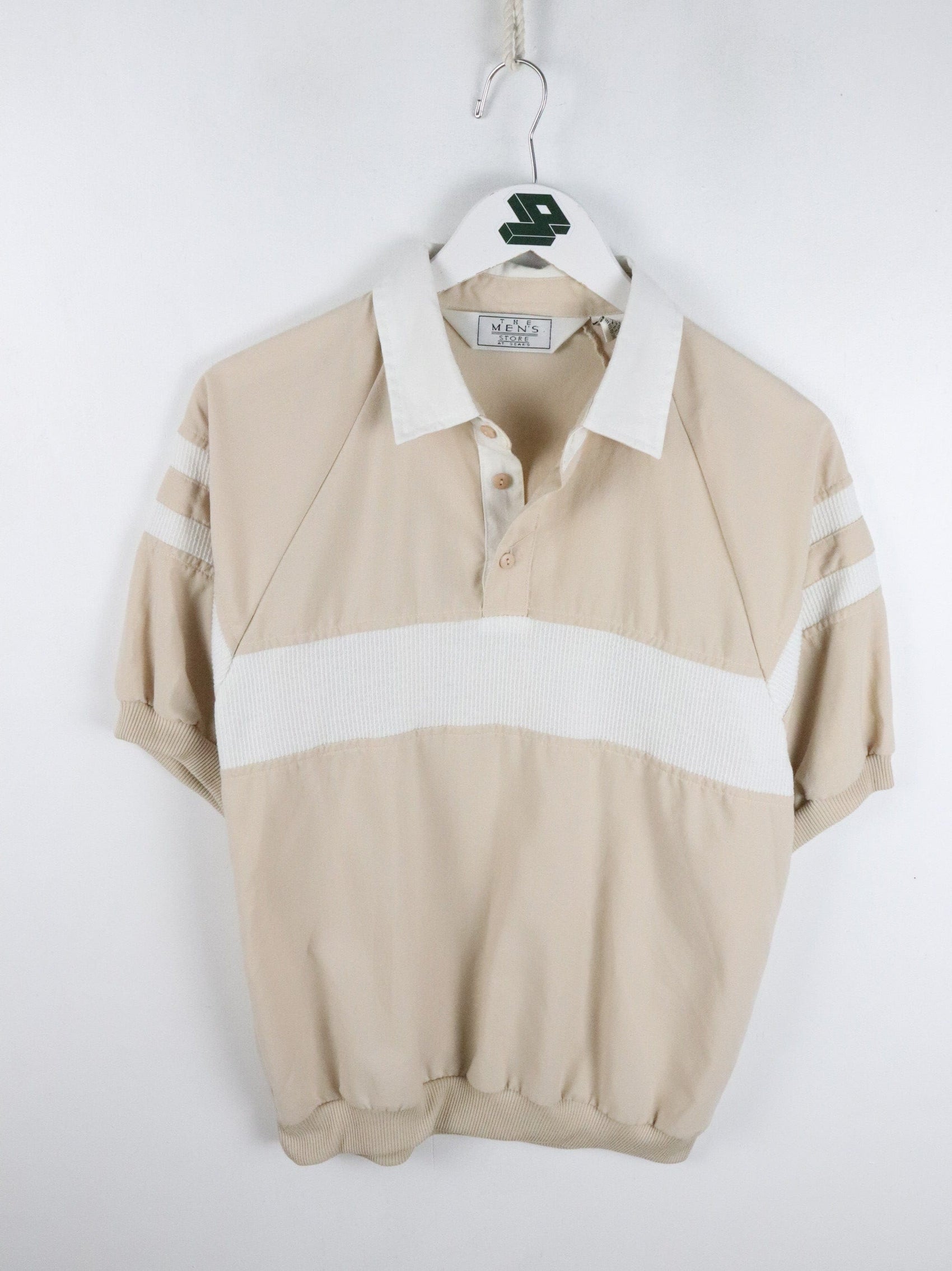 Vintage Sears Polo Shirt Mens Medium Beige from propervintagecanada