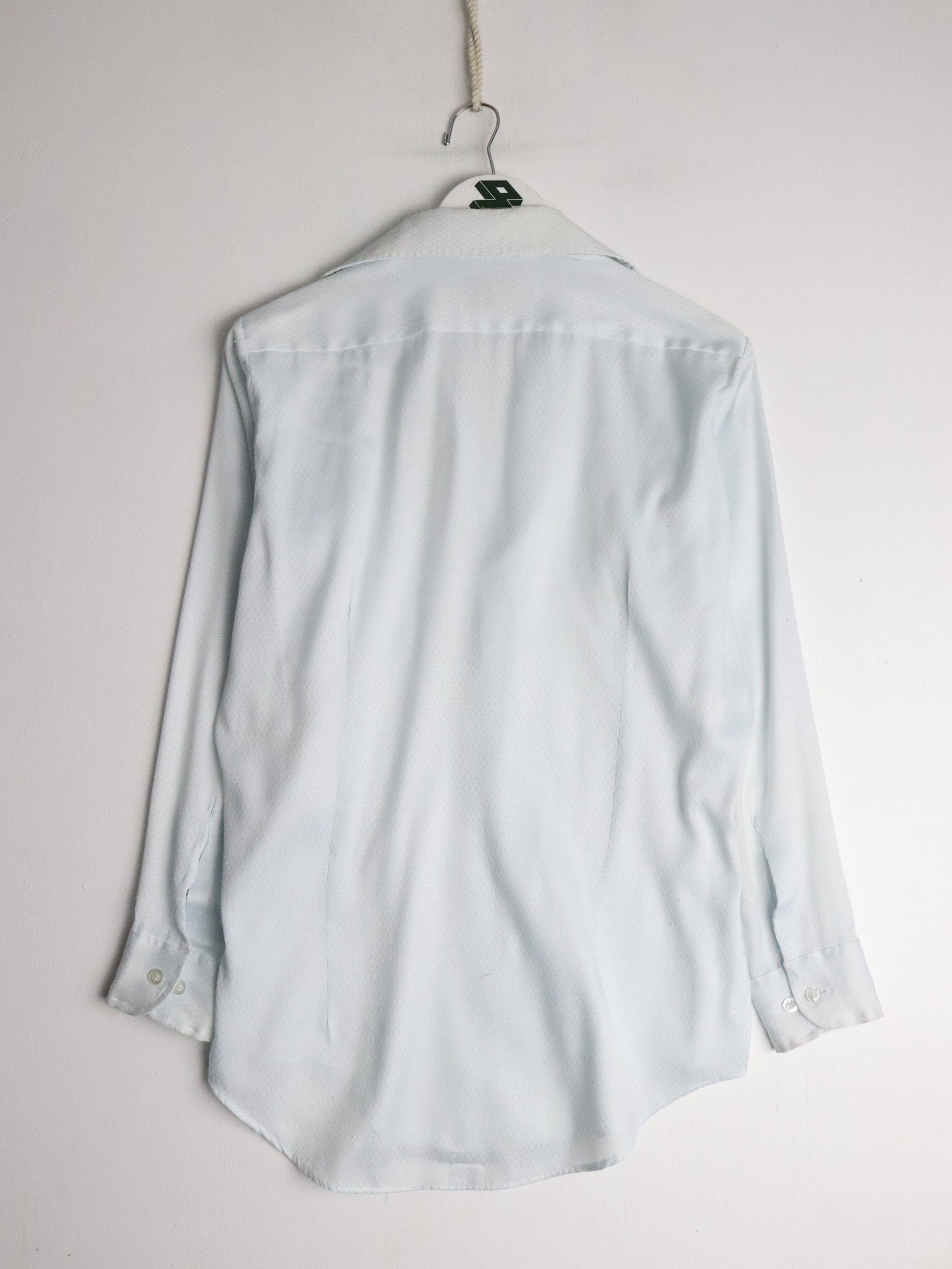 Vintage Sears Shirt Mens Small Blue Button Up from propervintagecanada